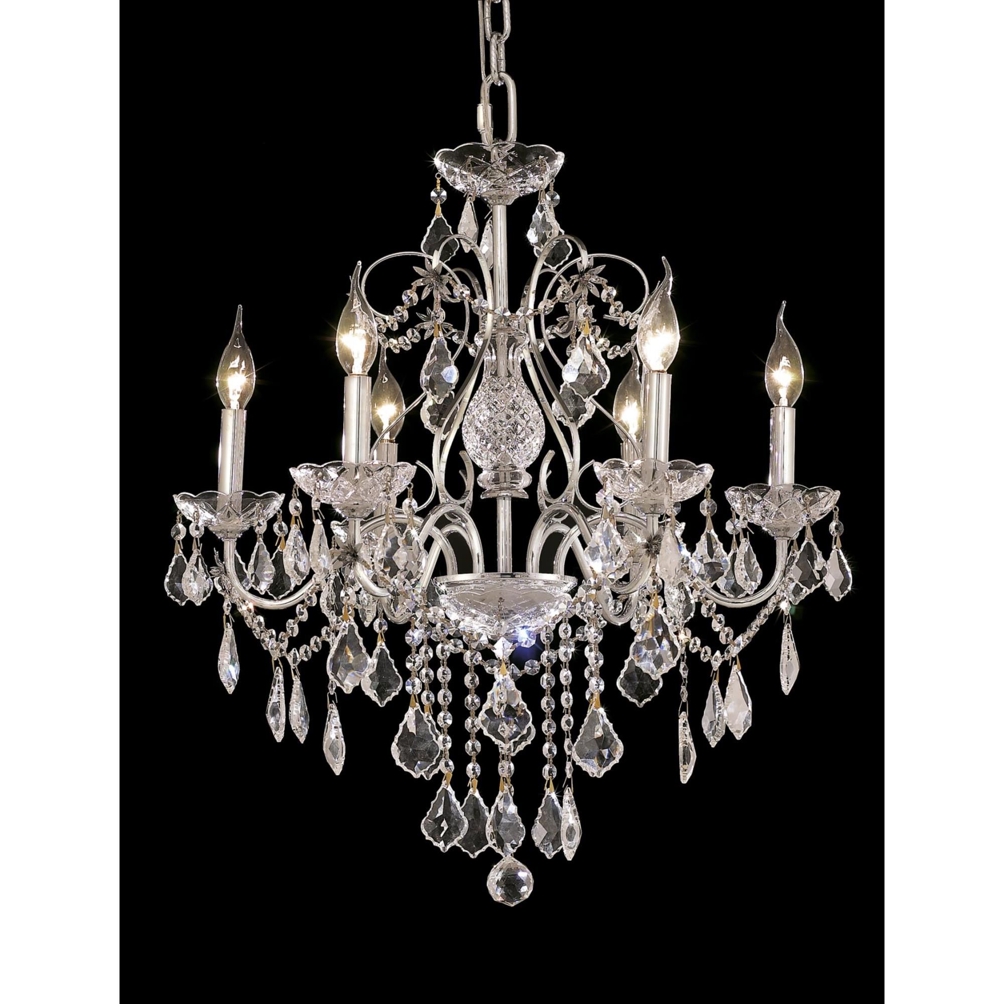 St. Francis 24 Inch 6 Light Chandelier by Elegant Lighting