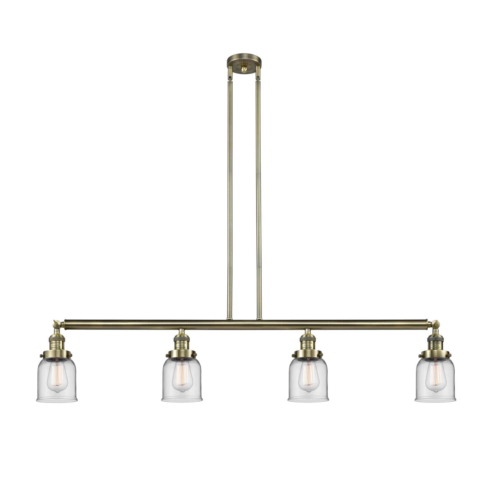 Bruno Marashlian Small Bell 48 Inch 4 Light LED Linear Suspension Light by Innovations Lighting