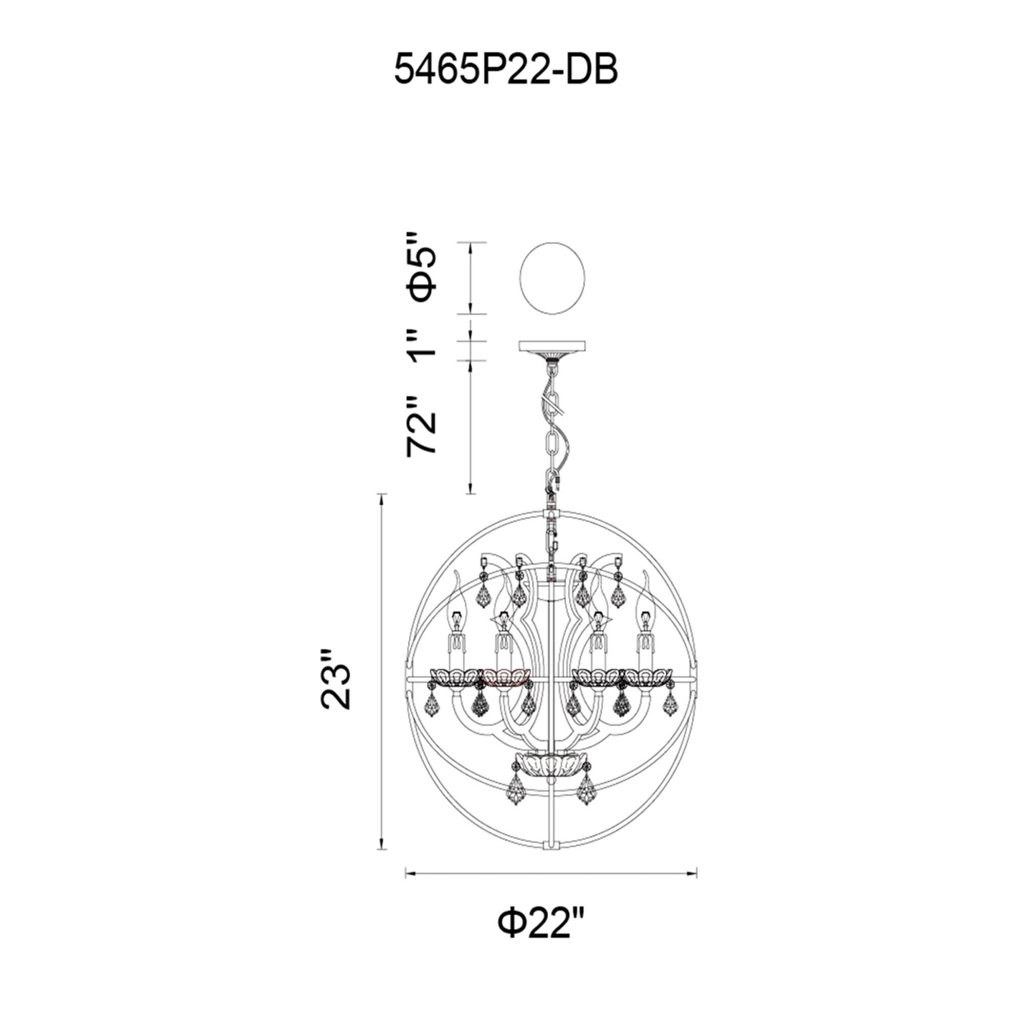 Shown in Brown finish and K9 Clear crystal