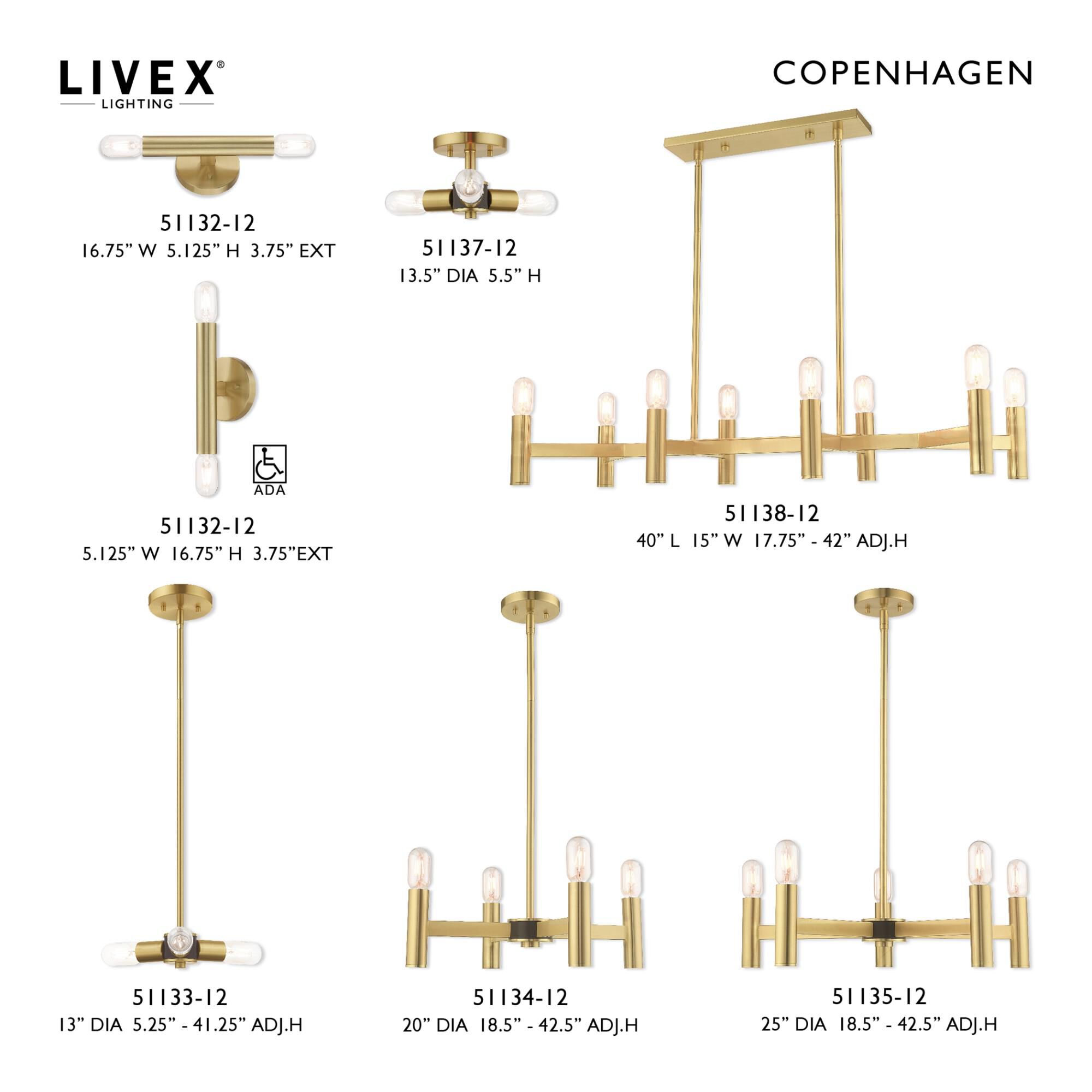 Copenhagen Mini Pendant by Livex Lighting