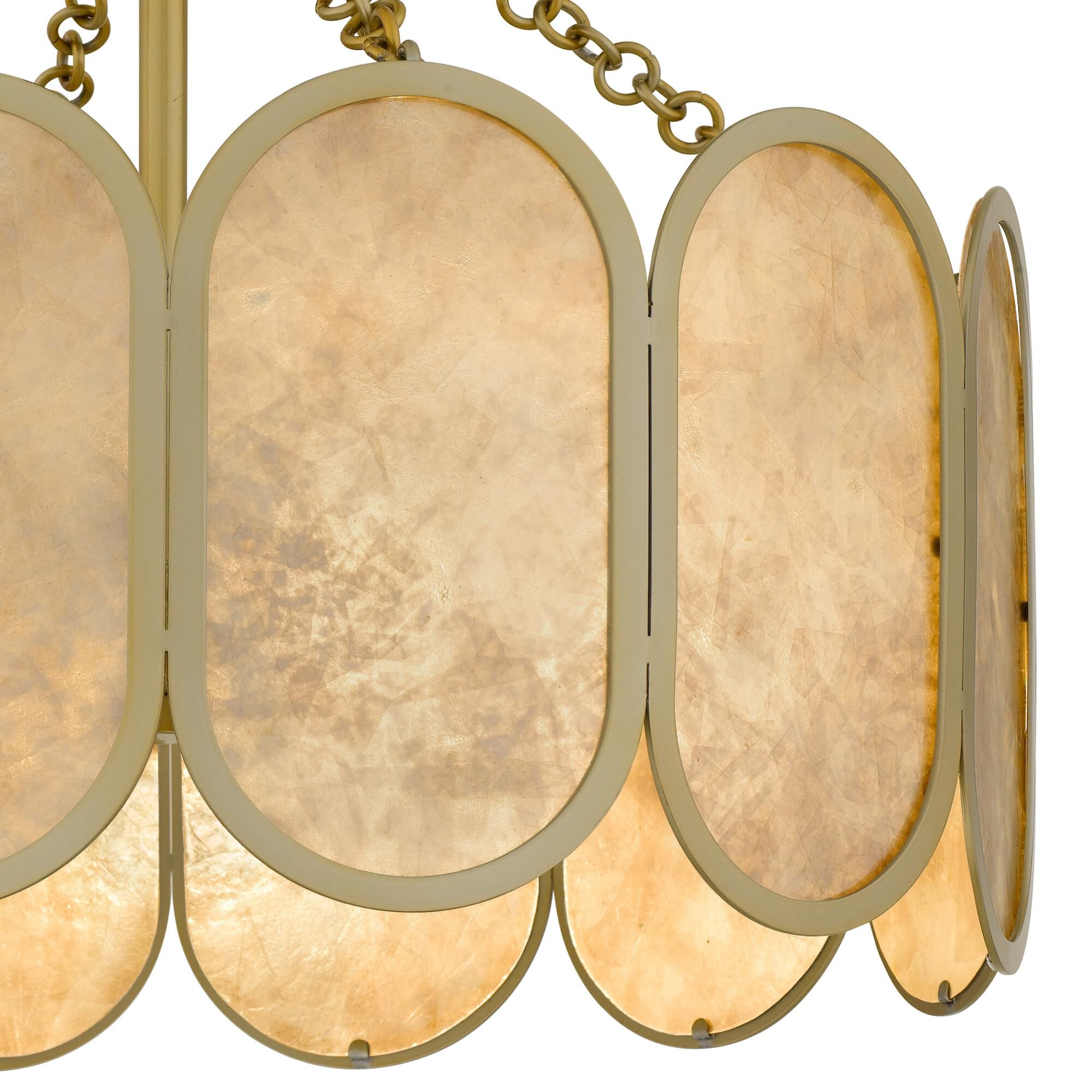 Shown in Light Gold finish and Mica shade