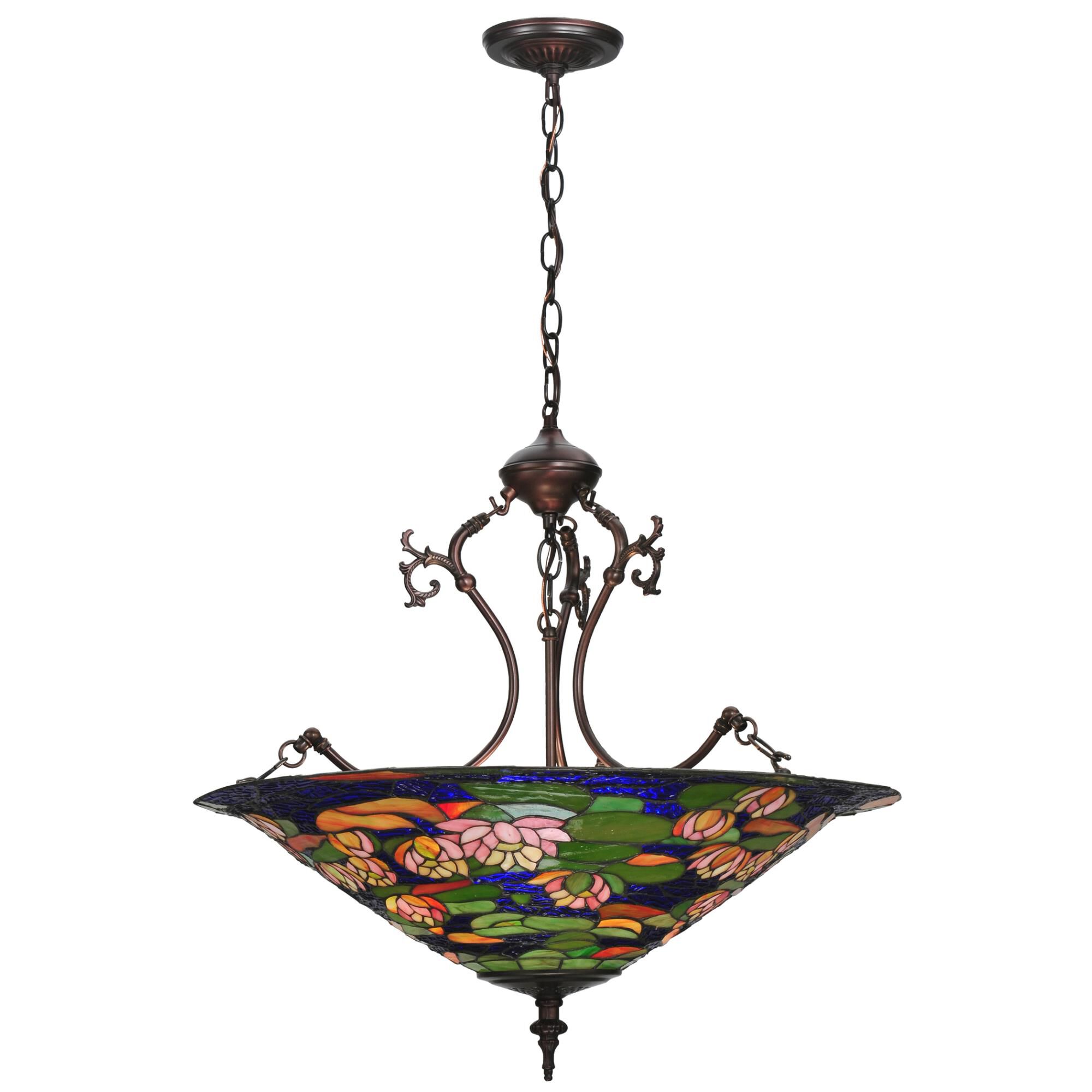 Tiffany Pond Lily 24 Inch Large Pendant by Meyda Lighting