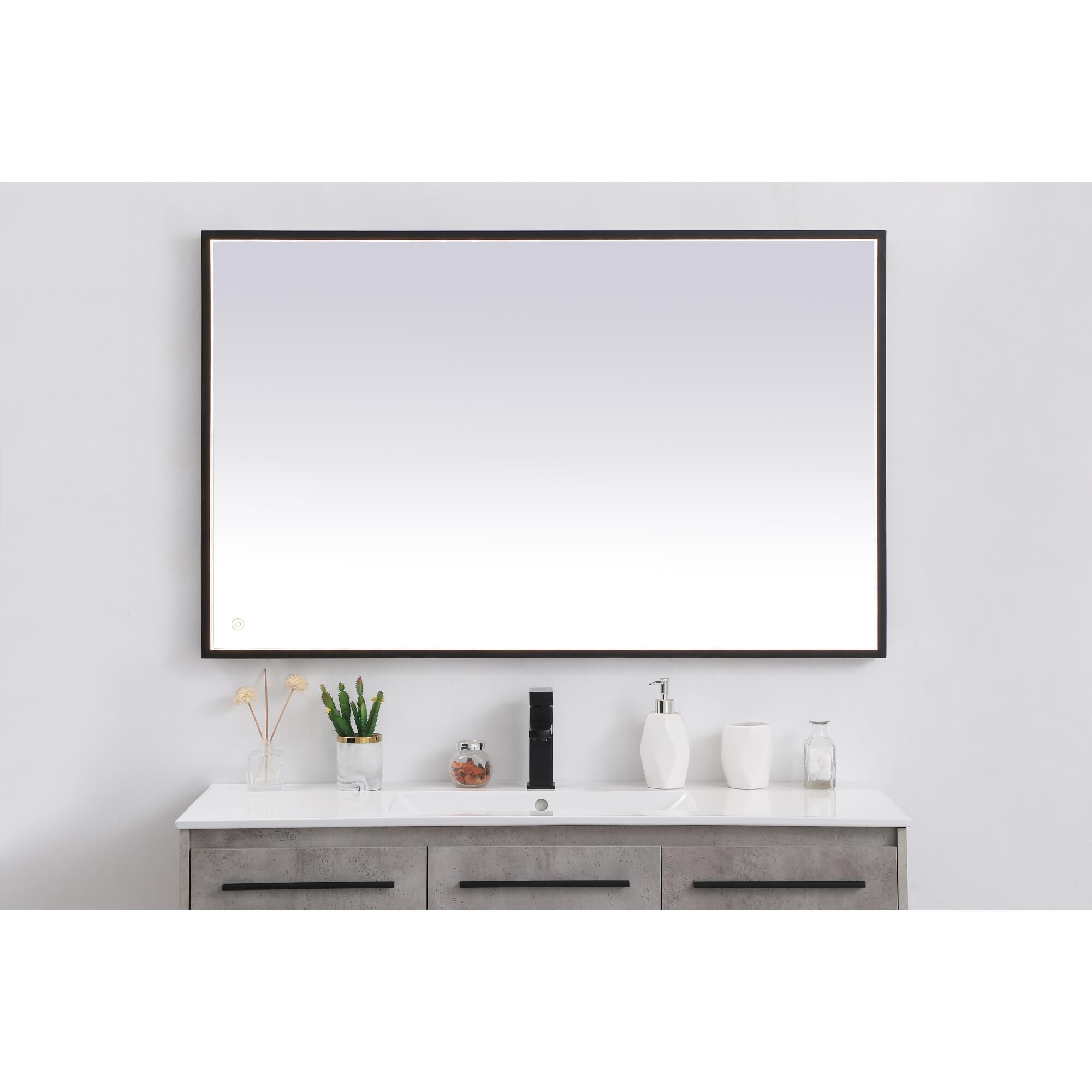 Pier LED Lighted Mirror by Elegant Decor