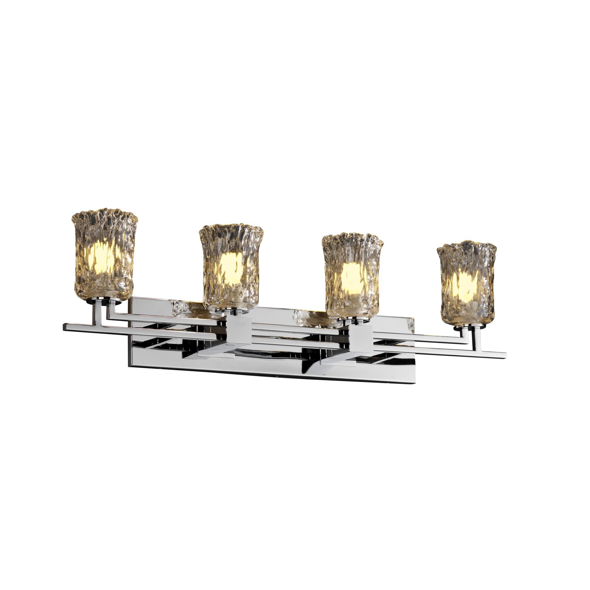 Veneto Luce 16 Inch 4 Light Bath Vanity Light by Justice Design Group