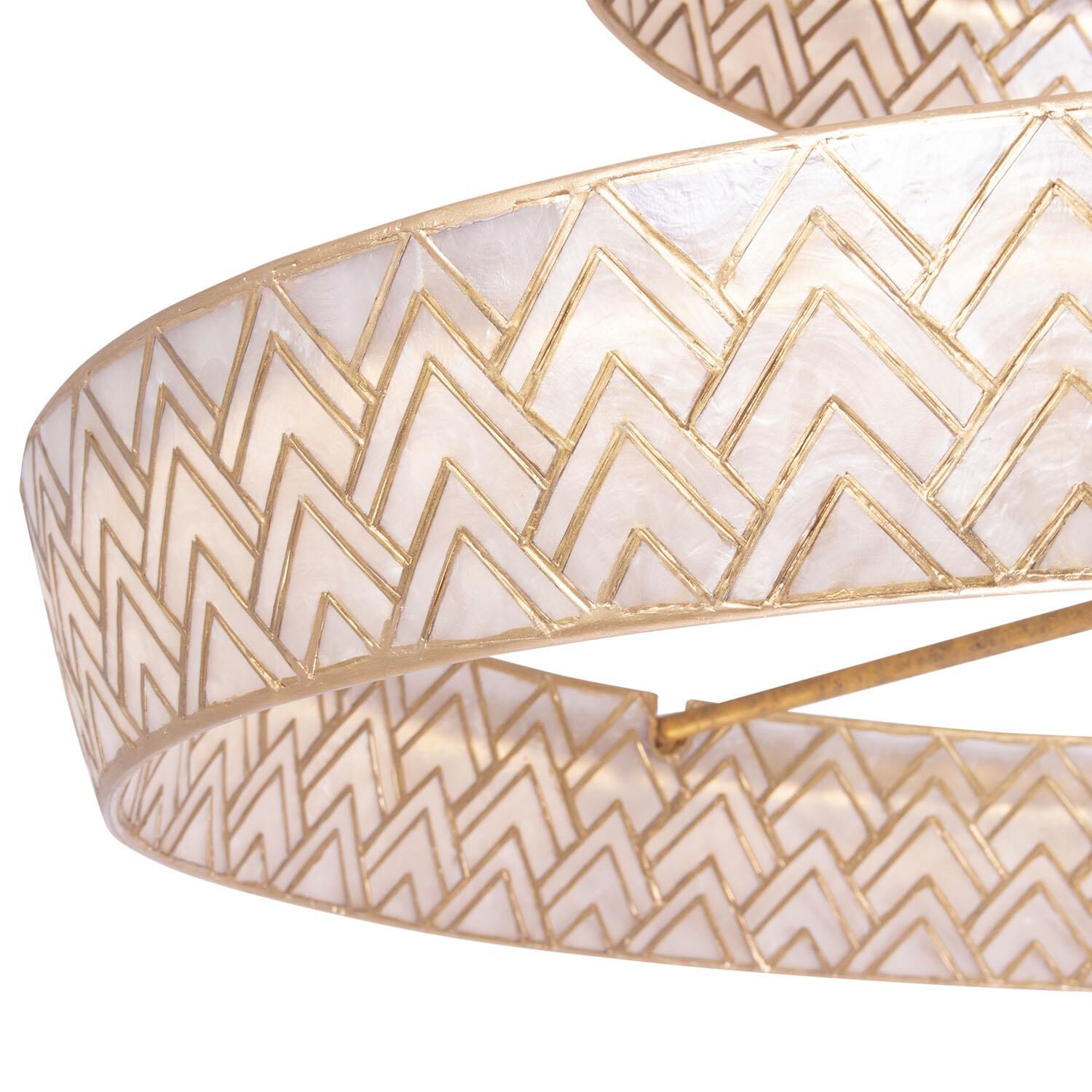 Shown in Oxidized Gold Leaf finish