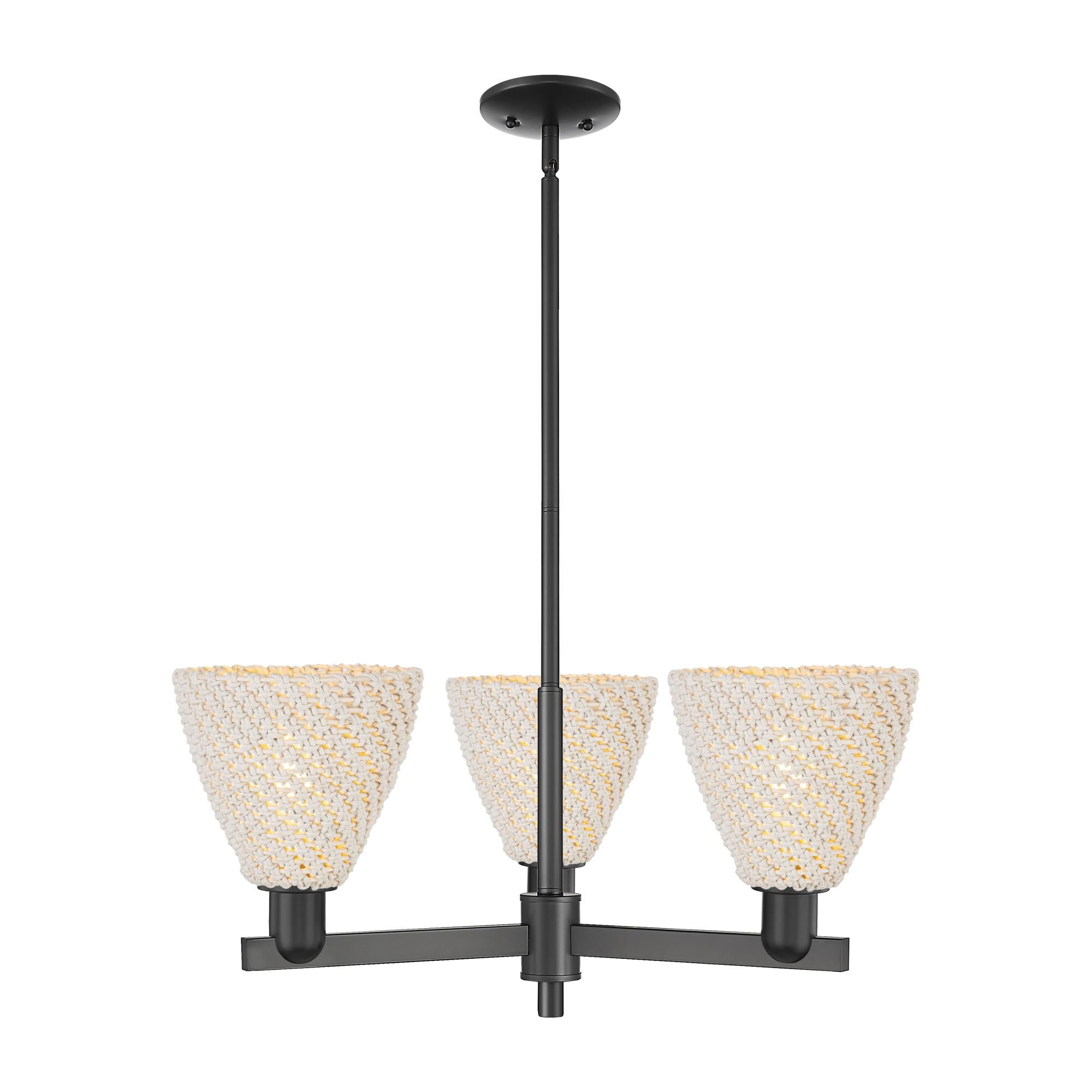 Bruno Marashlian Natural Ballston Dome 18 Inch Mini Chandelier by Innovations Lighting