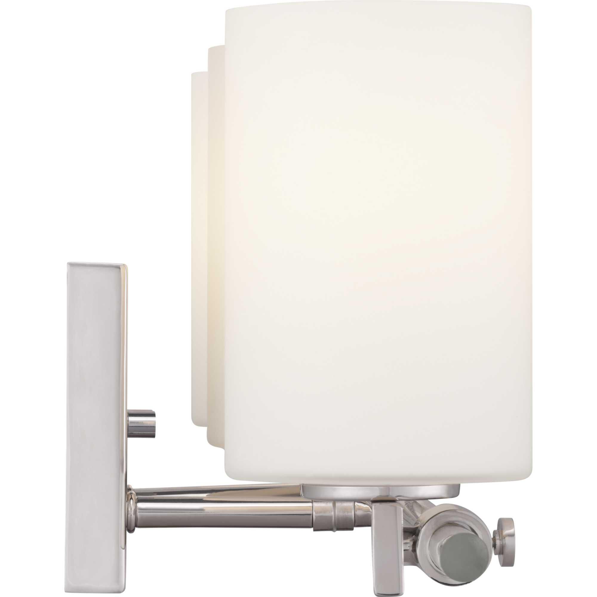 Shown in Polished Nickel finish and Etched Opal glass