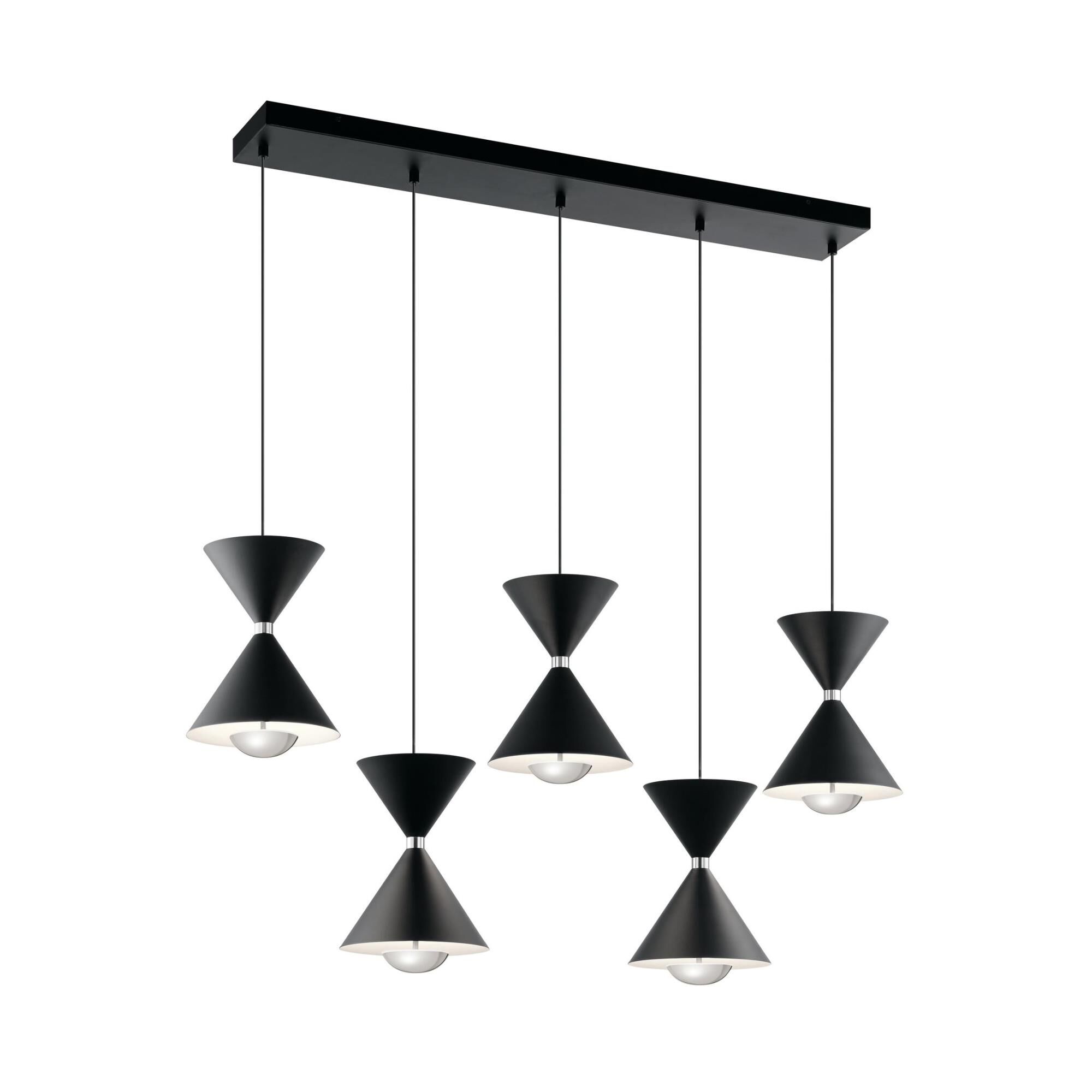 Kordan 7 Inch 5 Light LED Linear Suspension Light by Elan Lighting