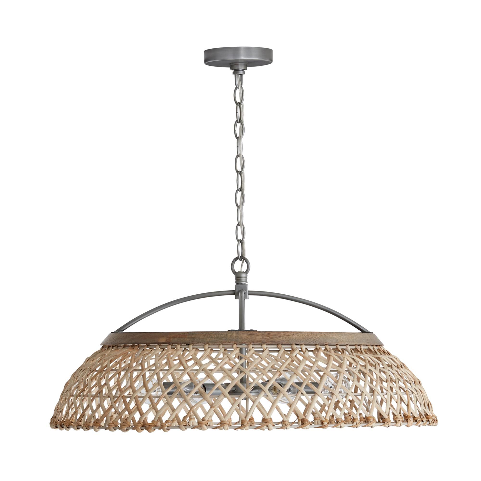 Shown in Grey Wash And Antique Nickel finish