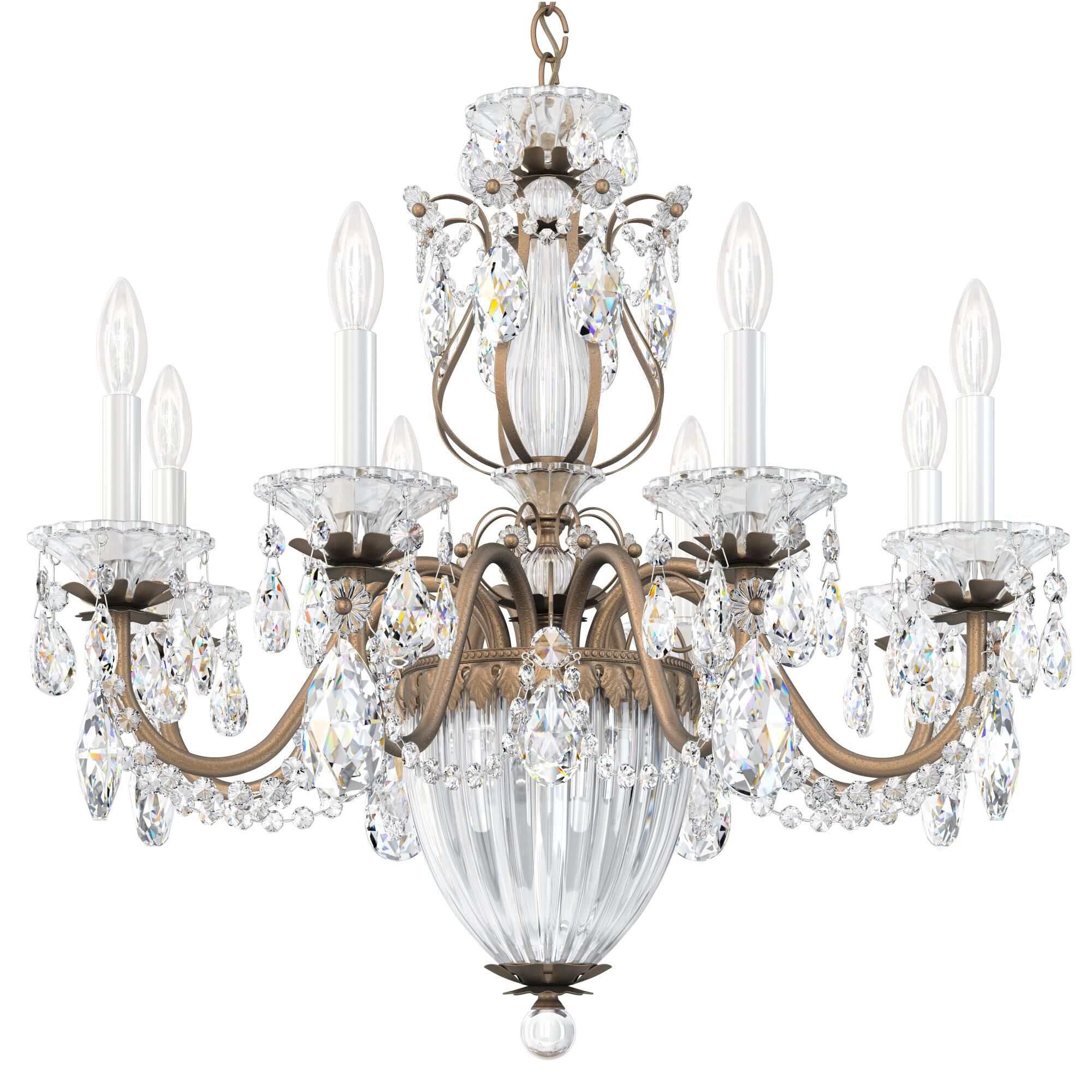 Bagatelle 26 Inch 8 Light Chandelier by Schonbek