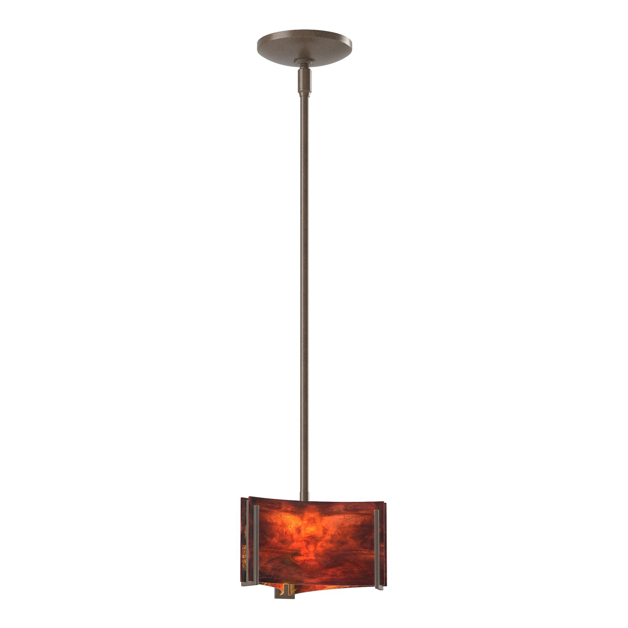 Shown in Bronze finish and Topaz glass