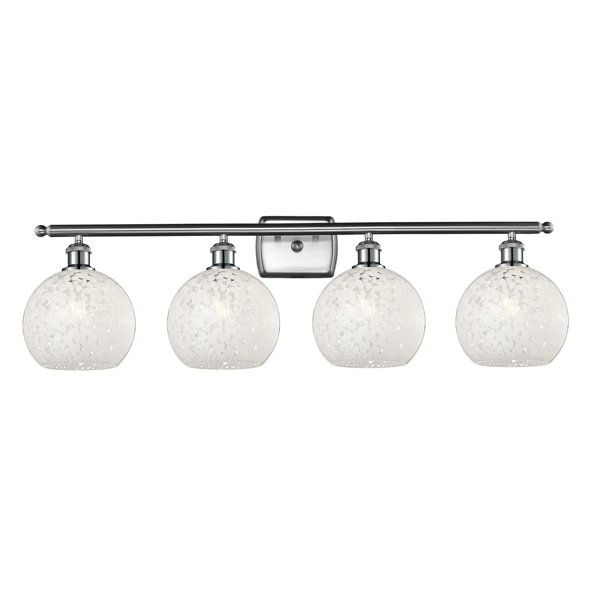 Bruno Marashlian White Mouchette 38 Inch Bath Vanity Light by Innovations Lighting
