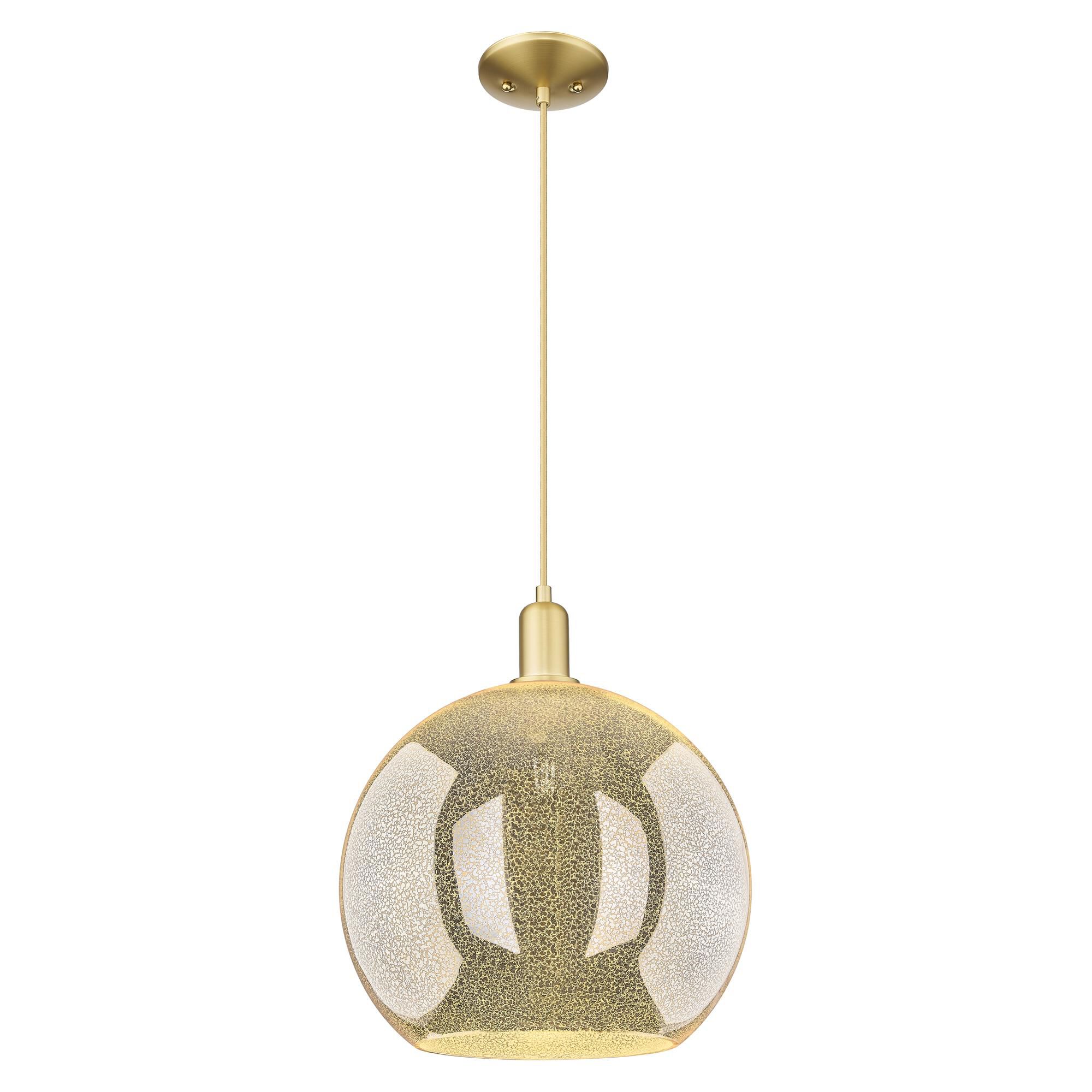 Shown in Satin Gold finish and Mercury glass