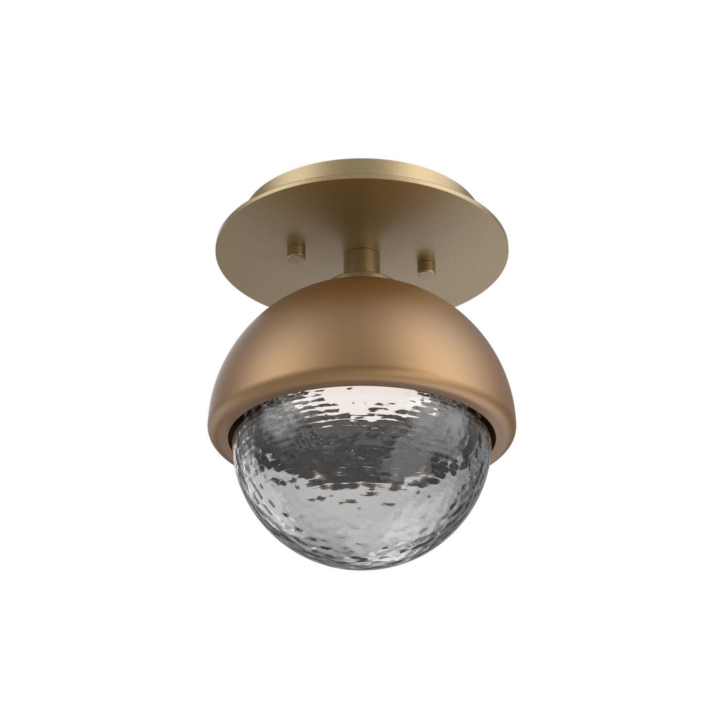 Shown in Gilded Brass finish and Smoke glass and Novel Brass accent
