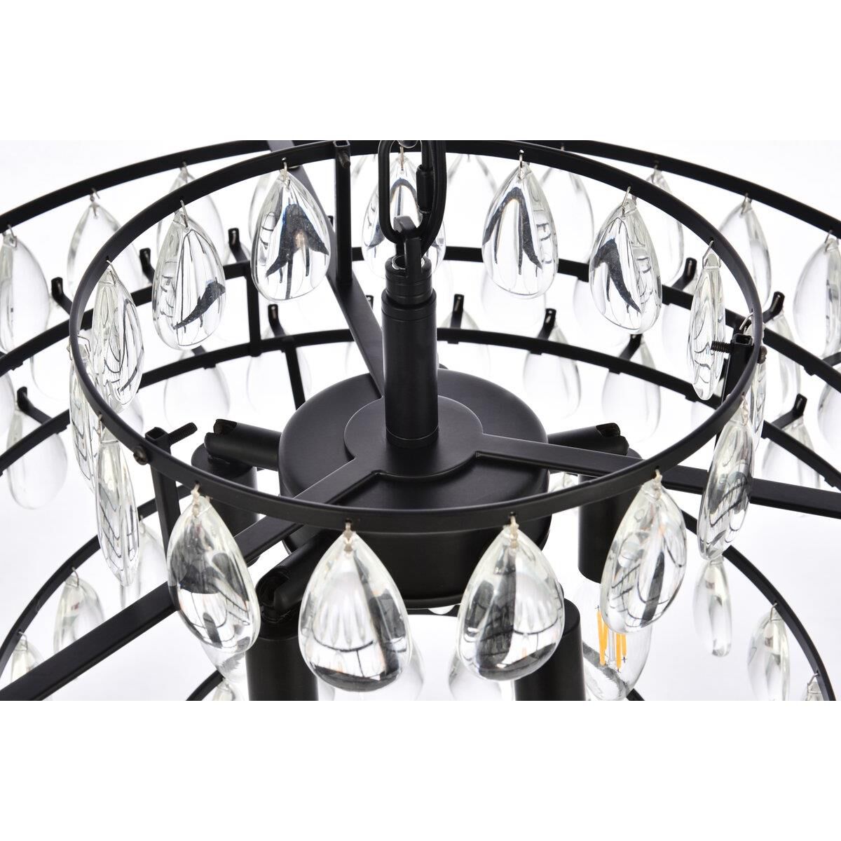Mila 20 Inch 5 Light Mini Chandelier by Elegant Lighting