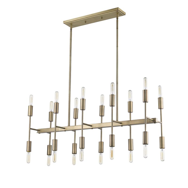 Perret 46 Inch 20 Light Linear Suspension Light by Trend Lighting