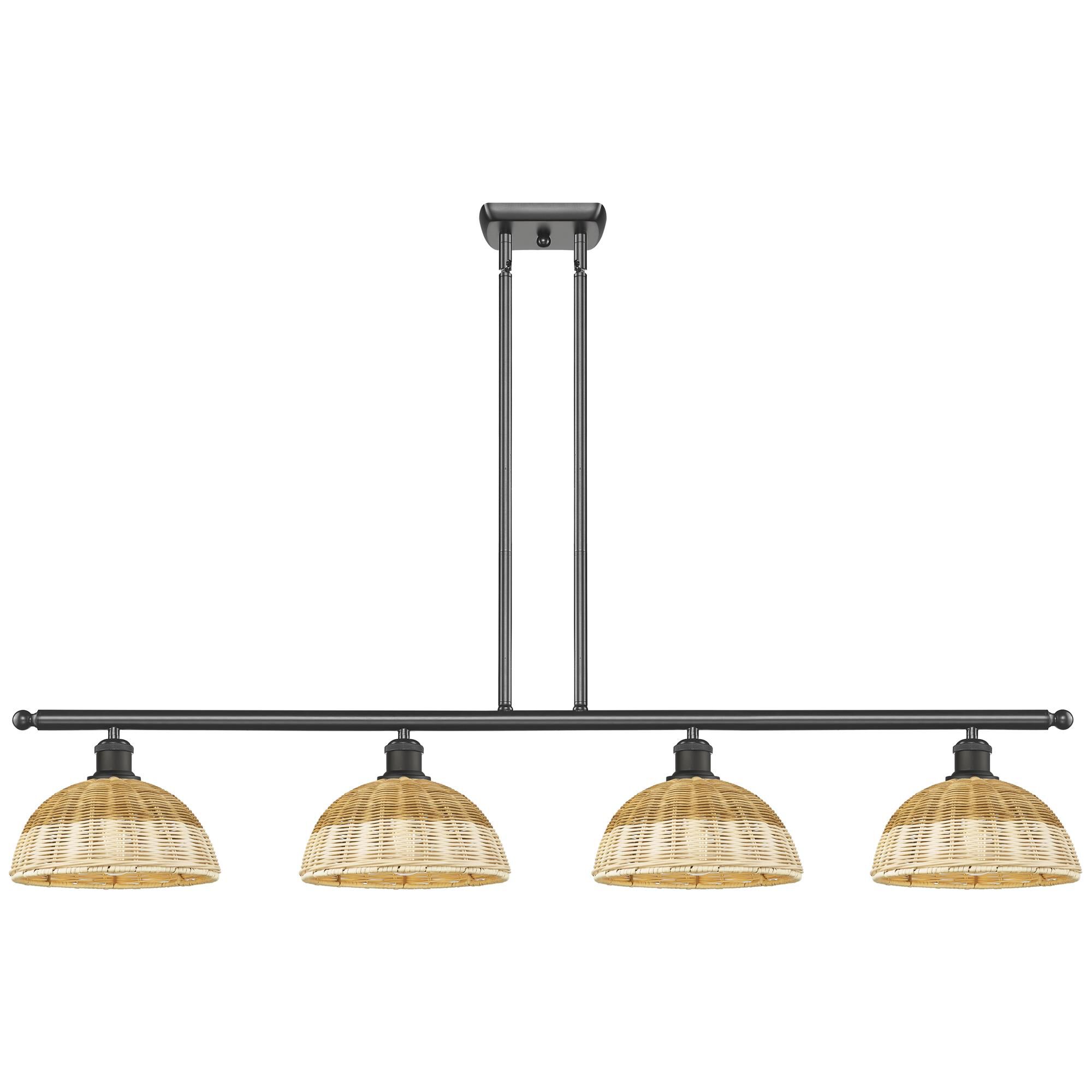 Shown in Oil Rubbed Bronze finish and Natural shade