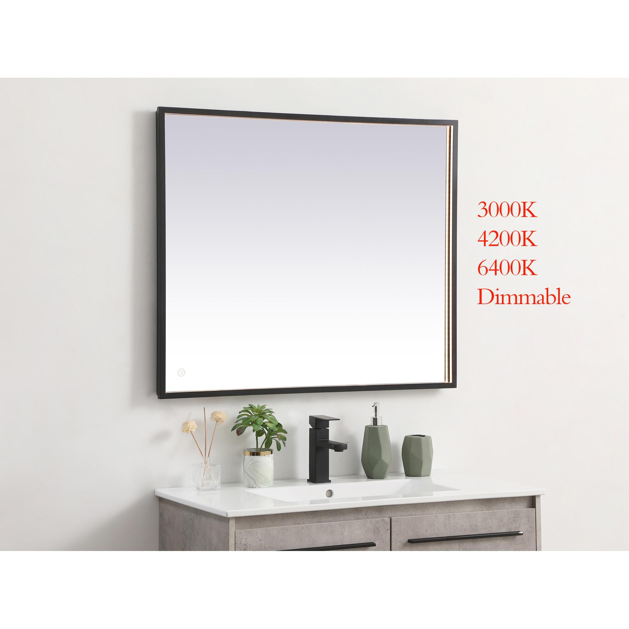 Pier LED Lighted Mirror by Elegant Decor