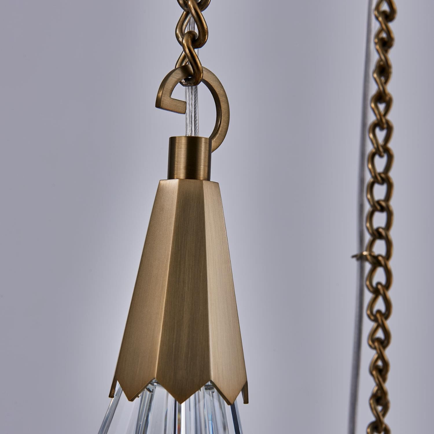 Shown in Winter Brass finish and Firenze Clear crystal