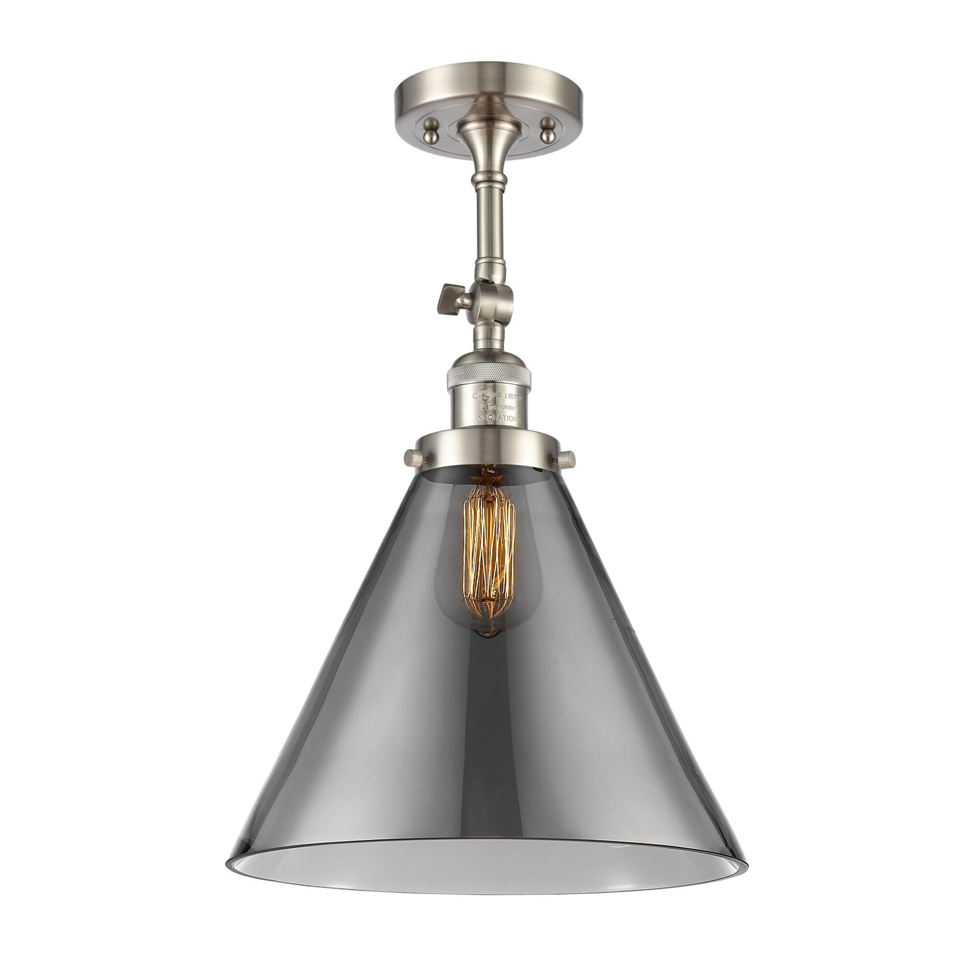 Bruno Marashlian Cone 12 Inch 1 Light Semi Flush Mount by Innovations Lighting