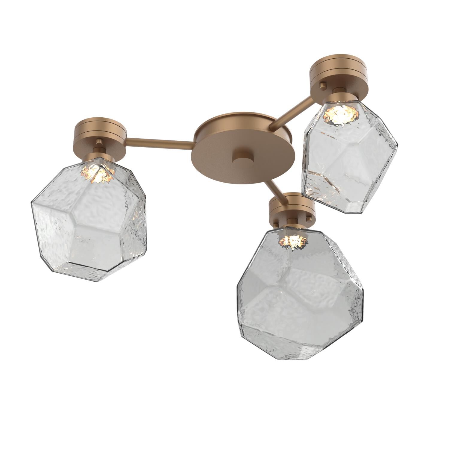 Levi Wilson Gem 24 Inch Semi Flush Mount by Hammerton Studio