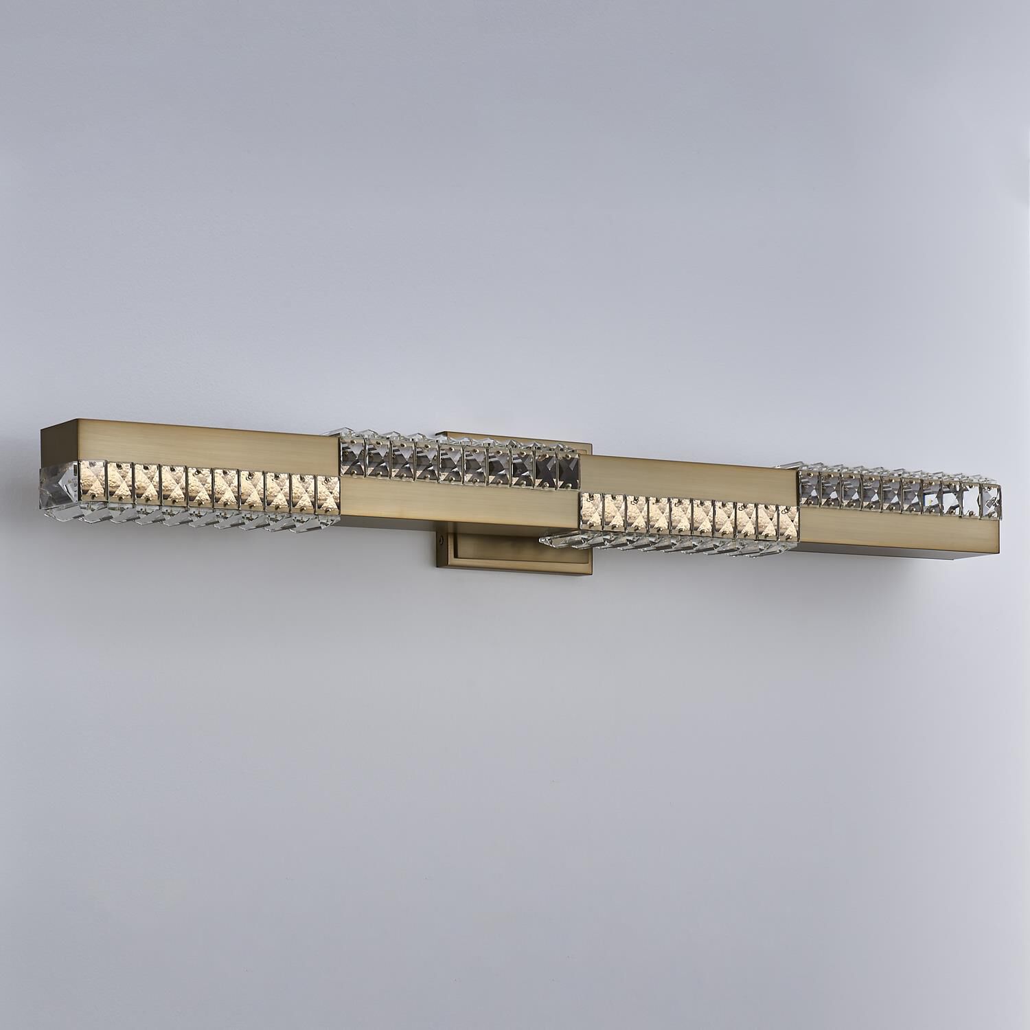 Shown in Winter Brass finish and Firenze Clear crystal