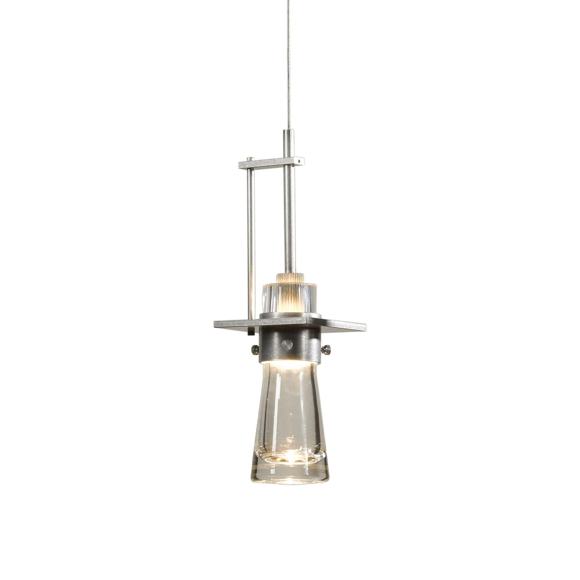Shown in Sterling finish and Clear glass