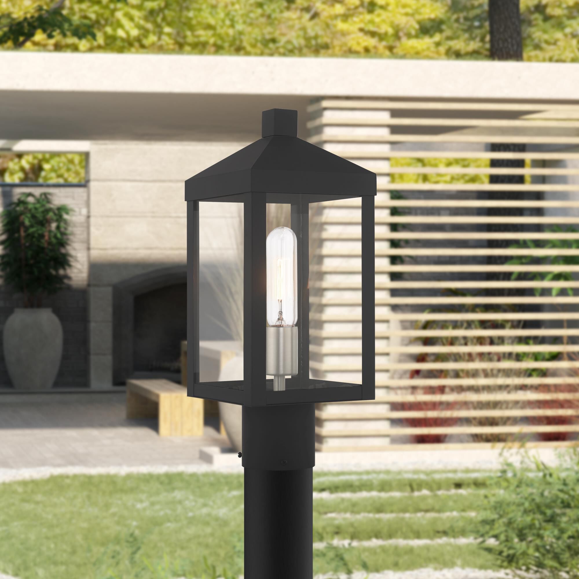 Livex Lighting Nyack 15 Inch Tall Outdoor Post Lamp