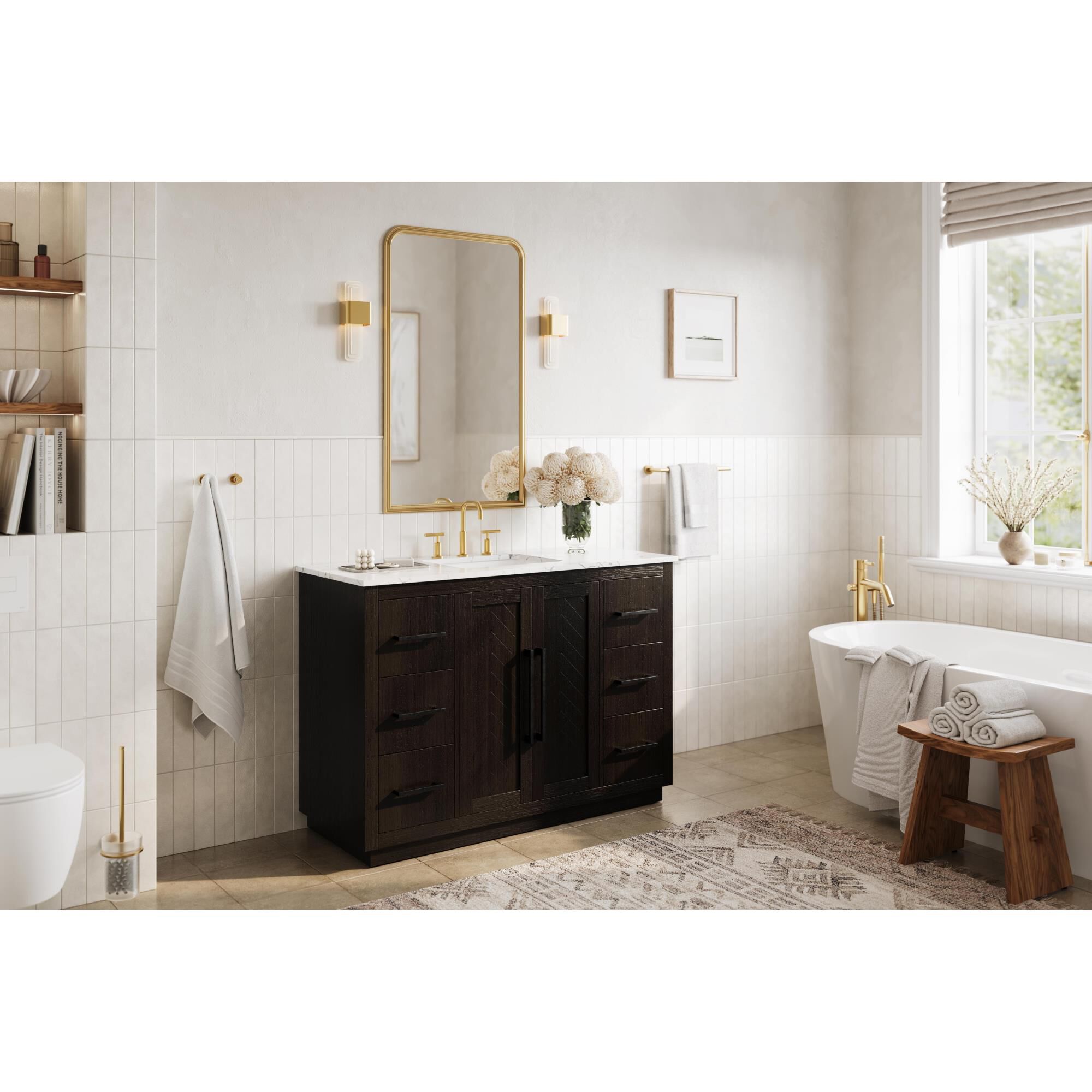 Shown in Chocolate Oak finish