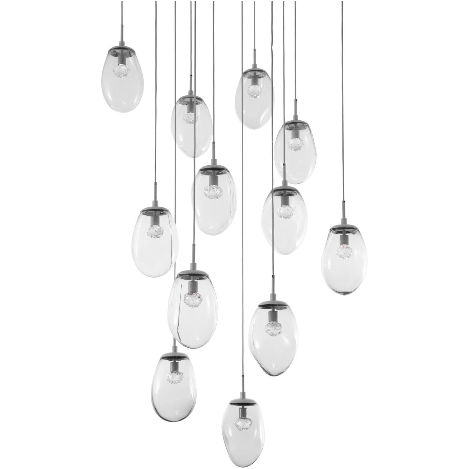 Levi Wilson Nebula 38 Inch 12 Light LED Multi Light Pendant by Hammerton Studio