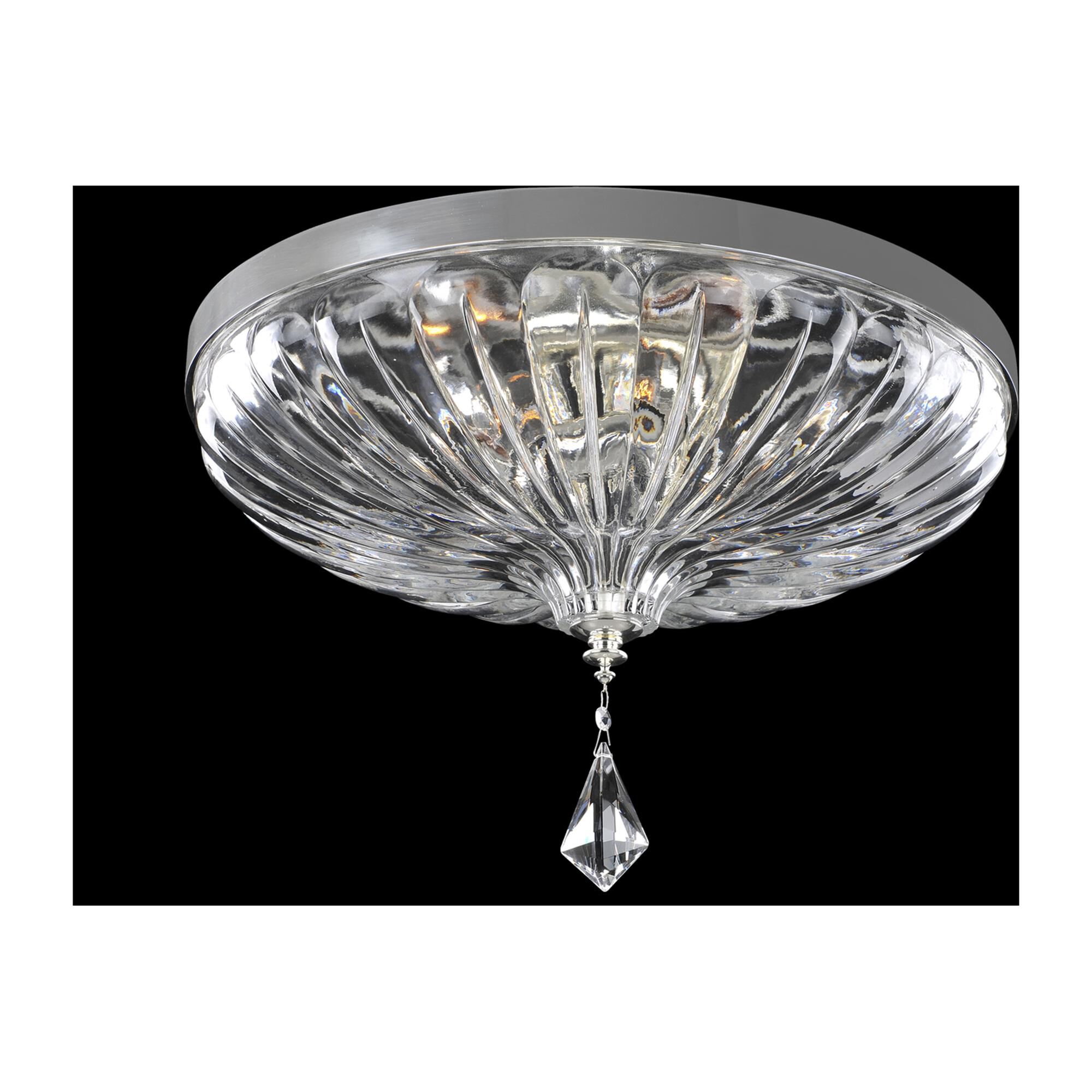 Orecchini 20 Inch 4 Light Flush Mount by Allegri
