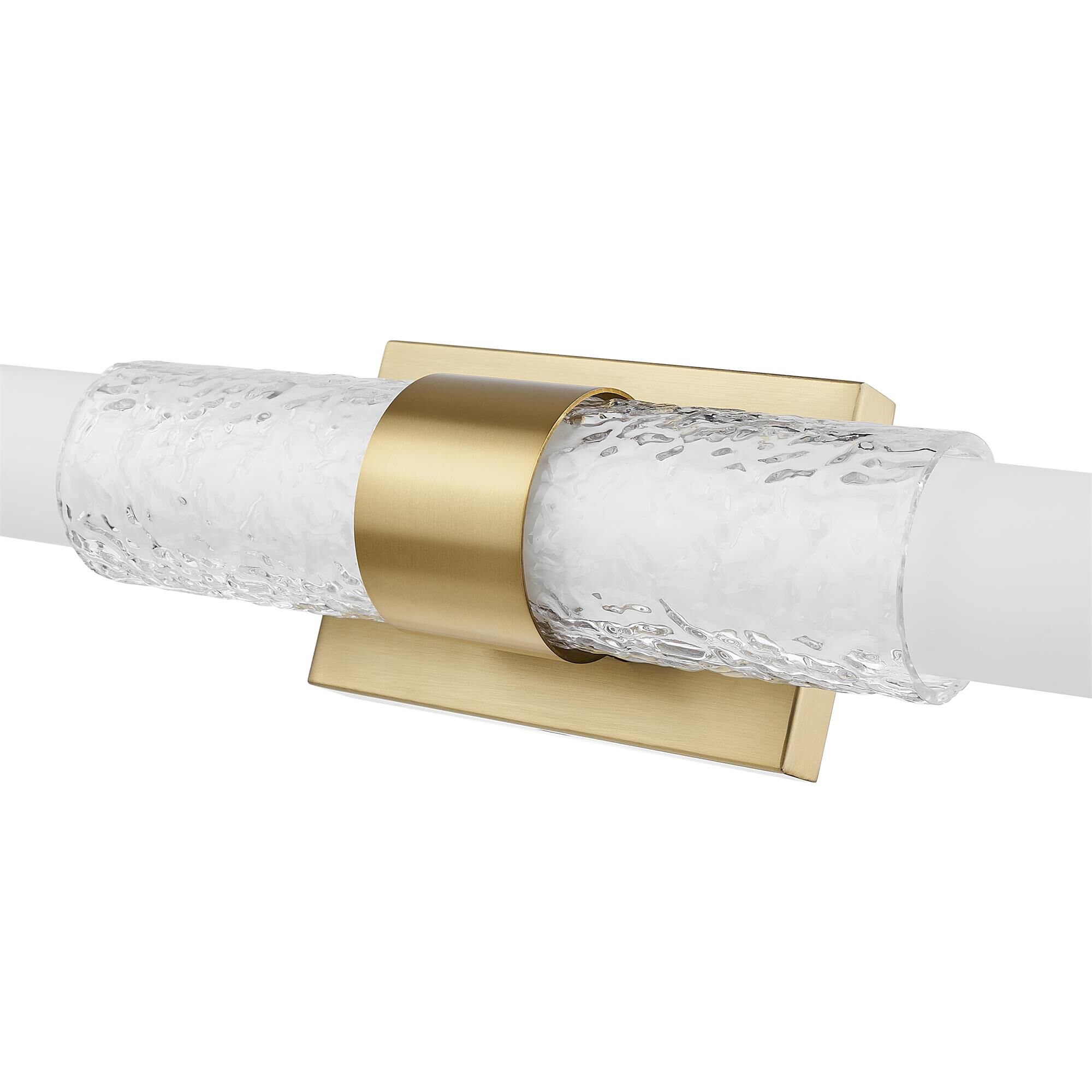 Shown in Modern Gold finish and Matte Opal glass and Matte Opal shade