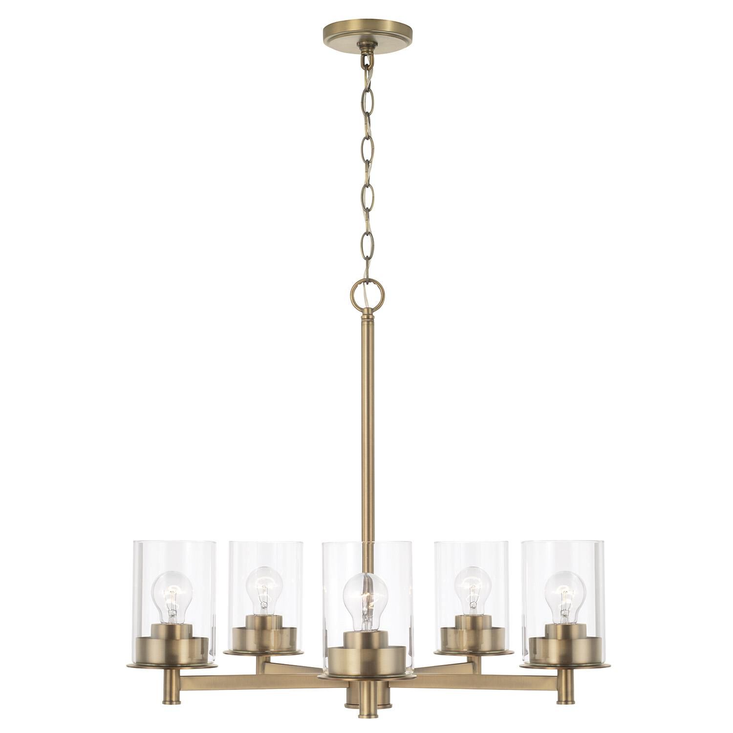 Mason 26 Inch 5 Light Chandelier by Homeplace by Capital Lighting Fixture Company