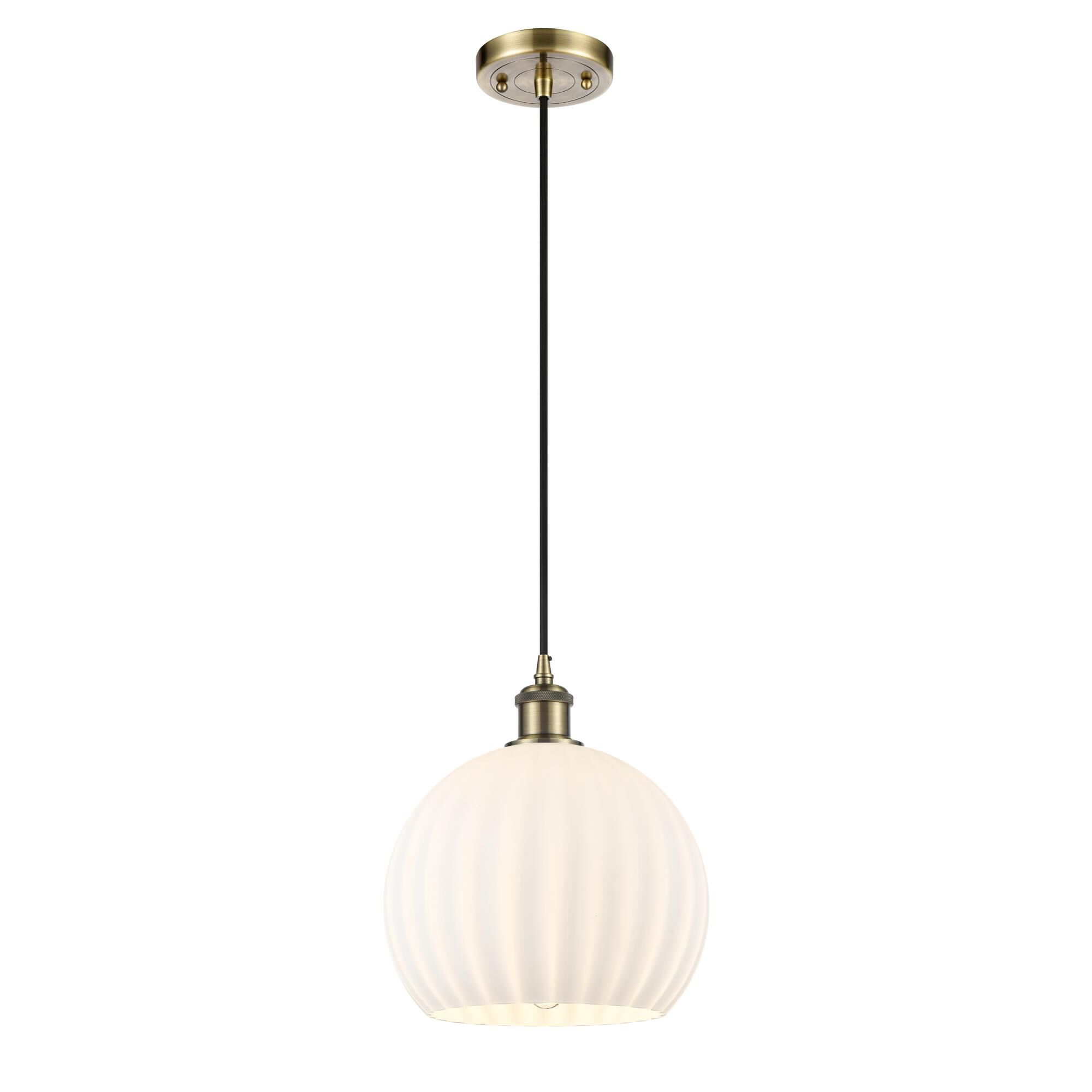 Bruno Marashlian White Venetian Mini Pendant by Innovations Lighting