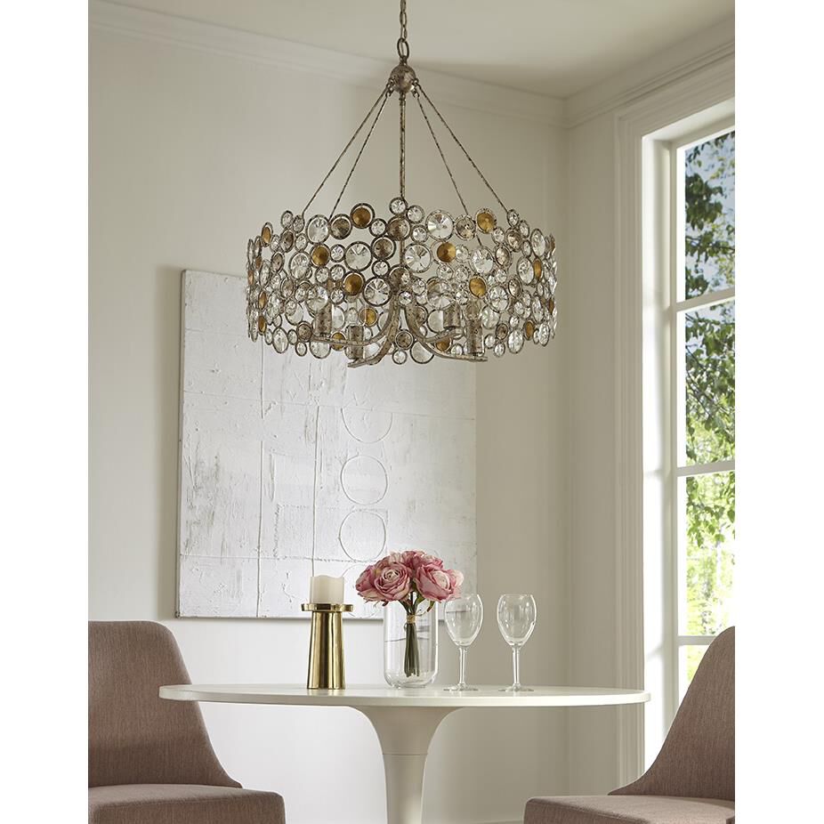 Shown in Antique Silver Leaf finish