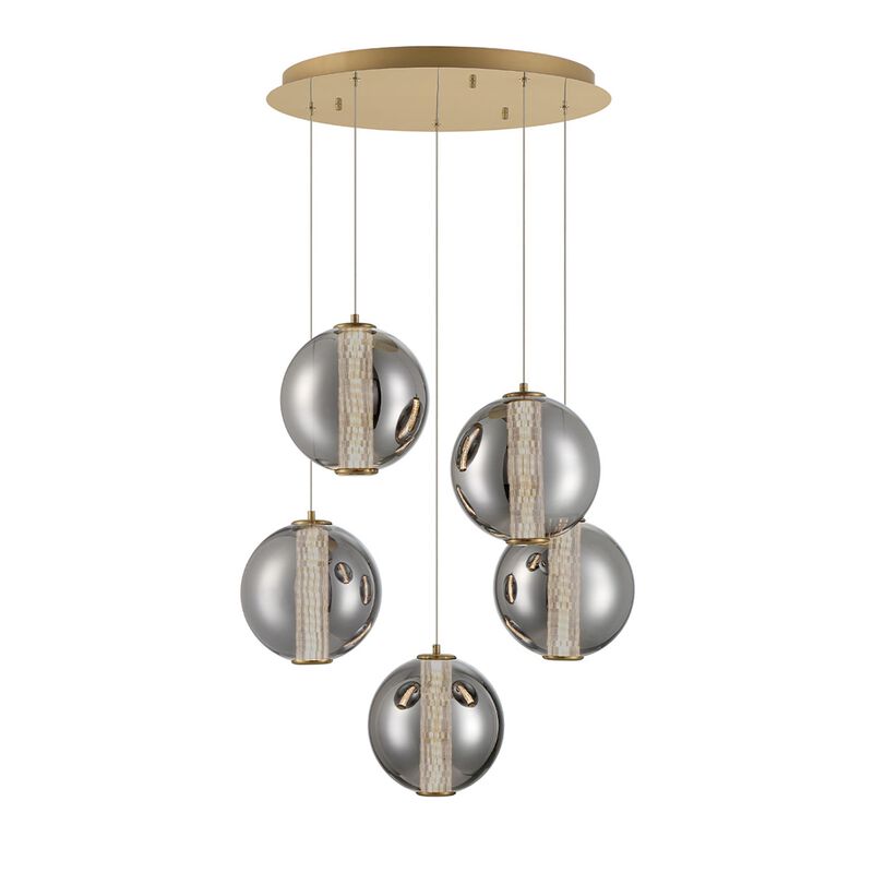 Atomo 26 Inch 5 Light Multi Light Pendant by Eurofase Lighting