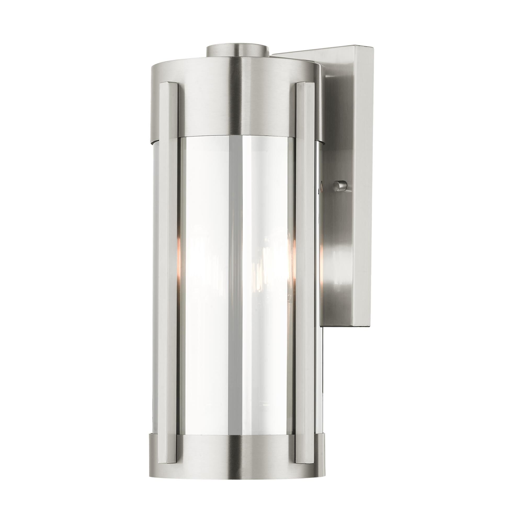 Shown in Brushed Nickel finish and Electrical Plated Smoke glass and Electrical Plated Smoke Glass shade