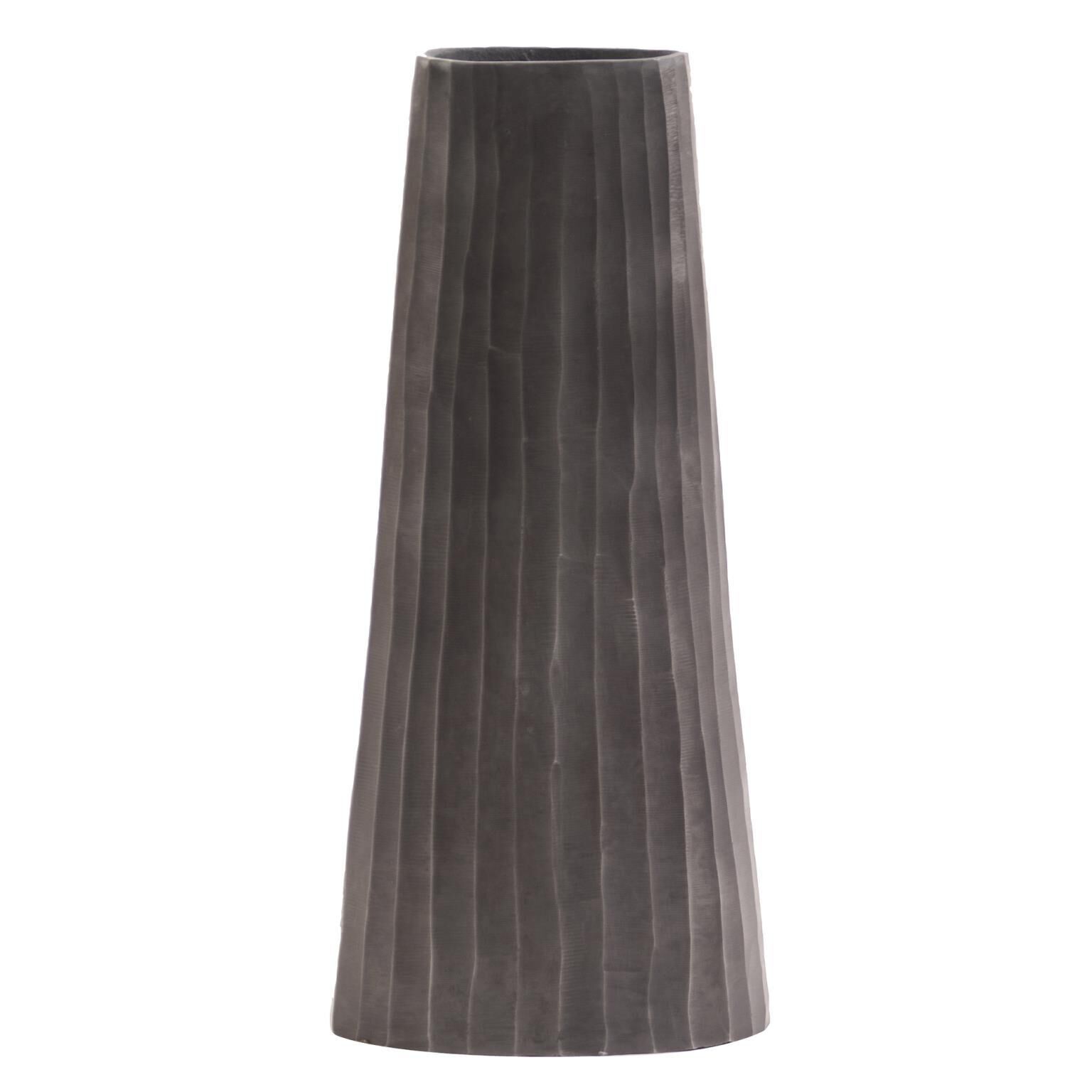 Chiseled Metal Vase-Urn by Howard Elliott Collection