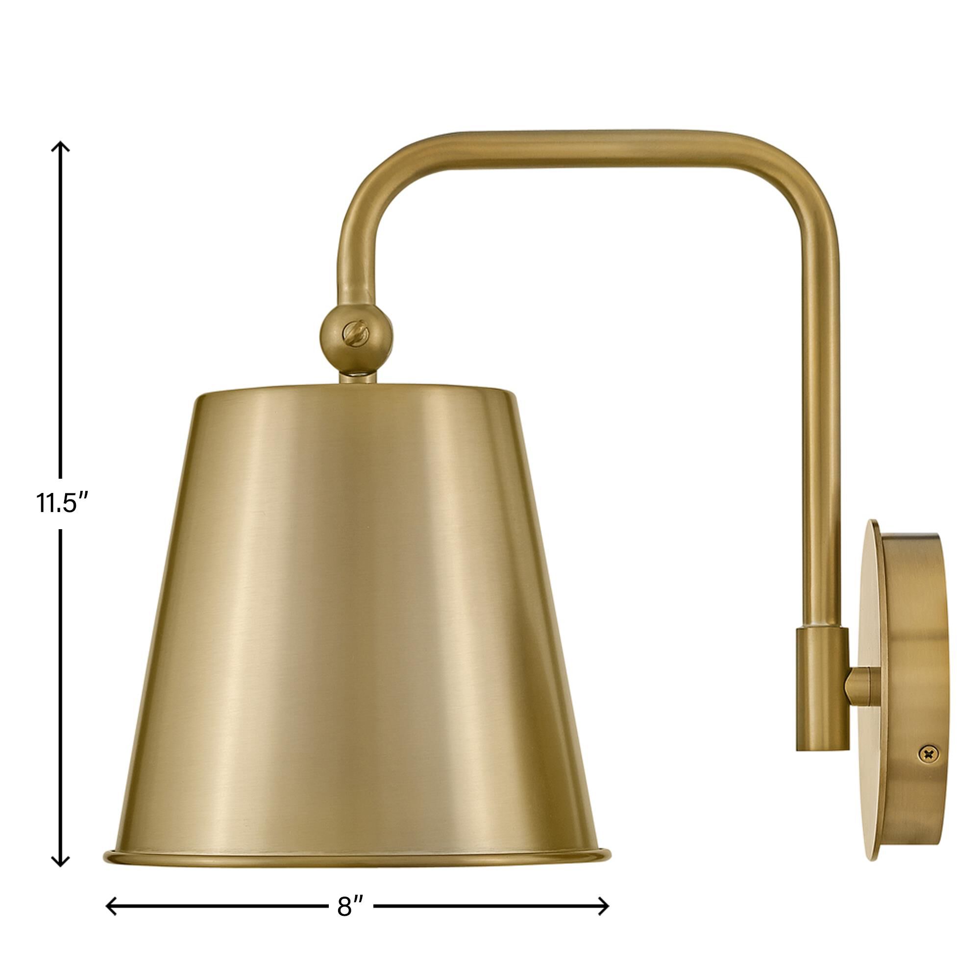 Shown in Lacquered Brass finish
