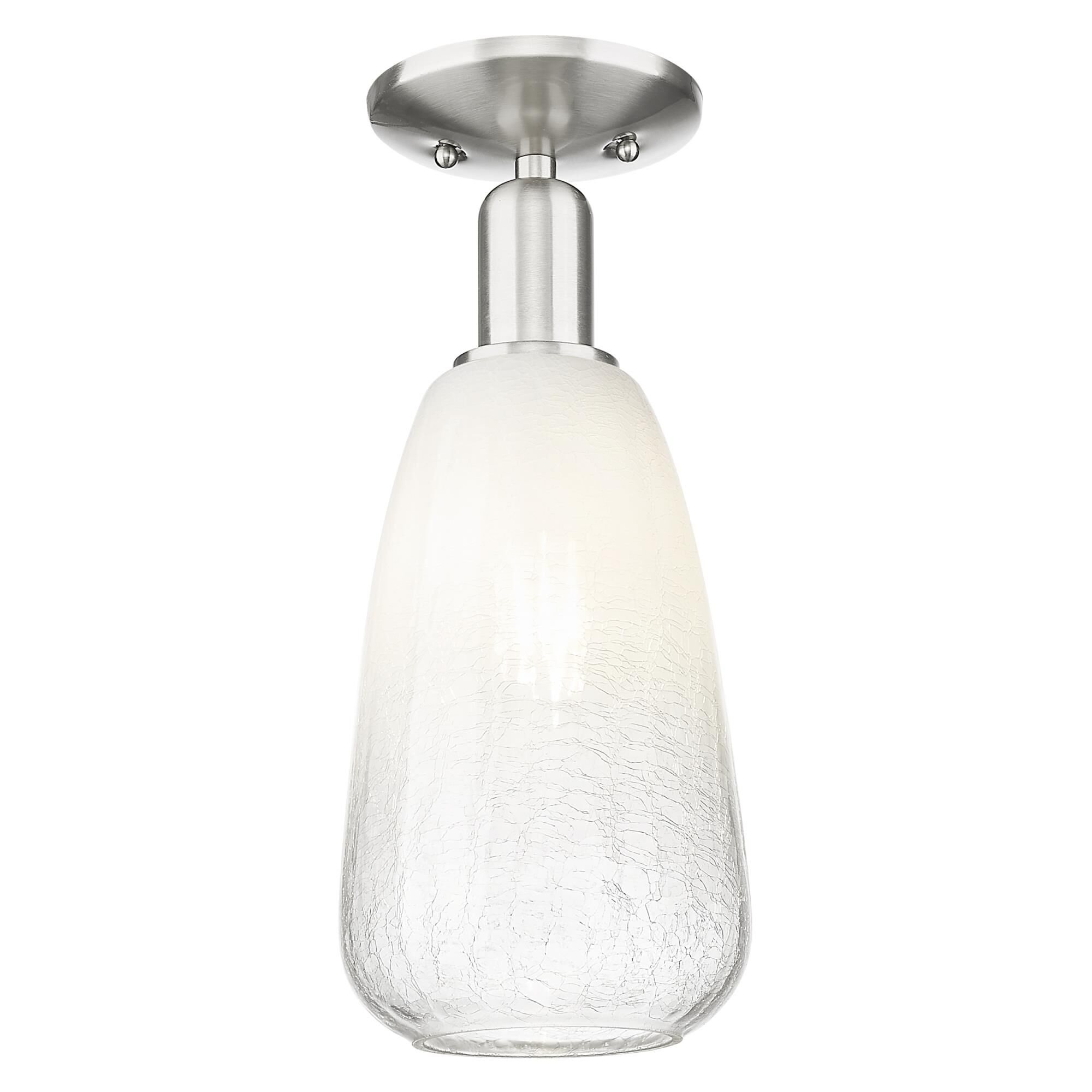 Shown in Brushed Satin Nickel finish and Opal glass