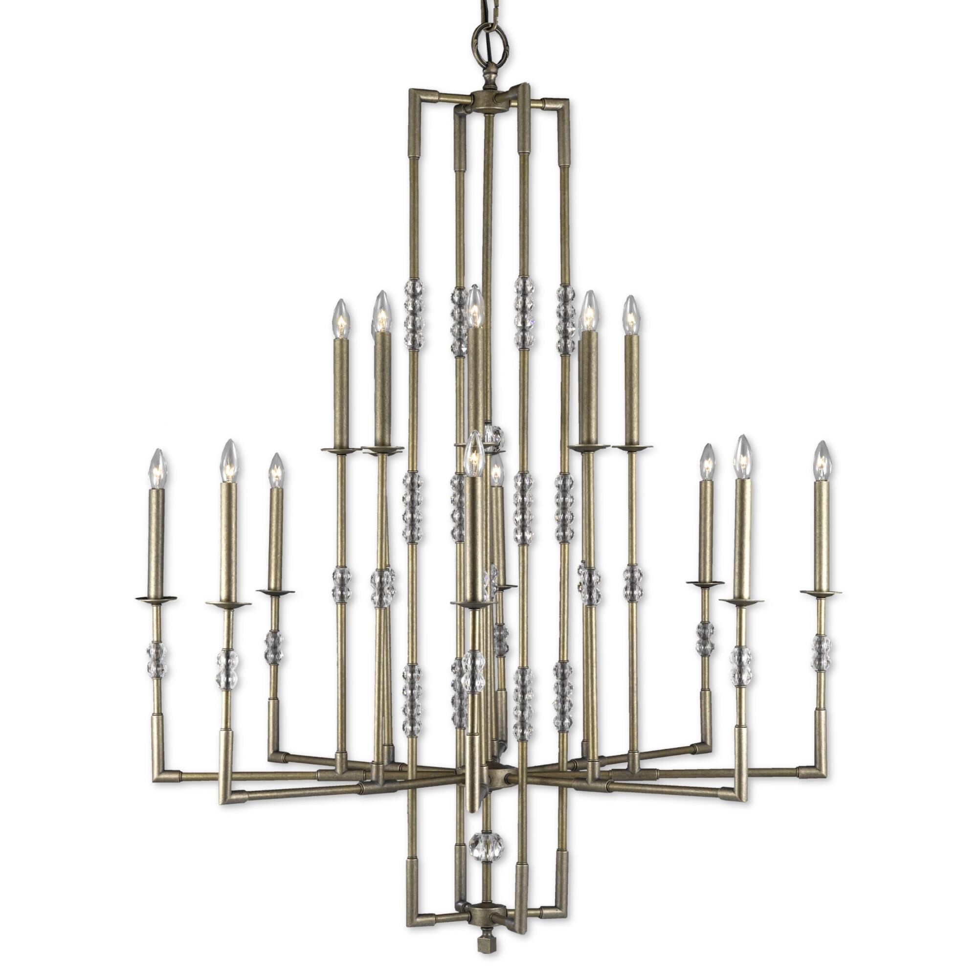 Magro 16 Light Chandelier by American Brass and Crystal