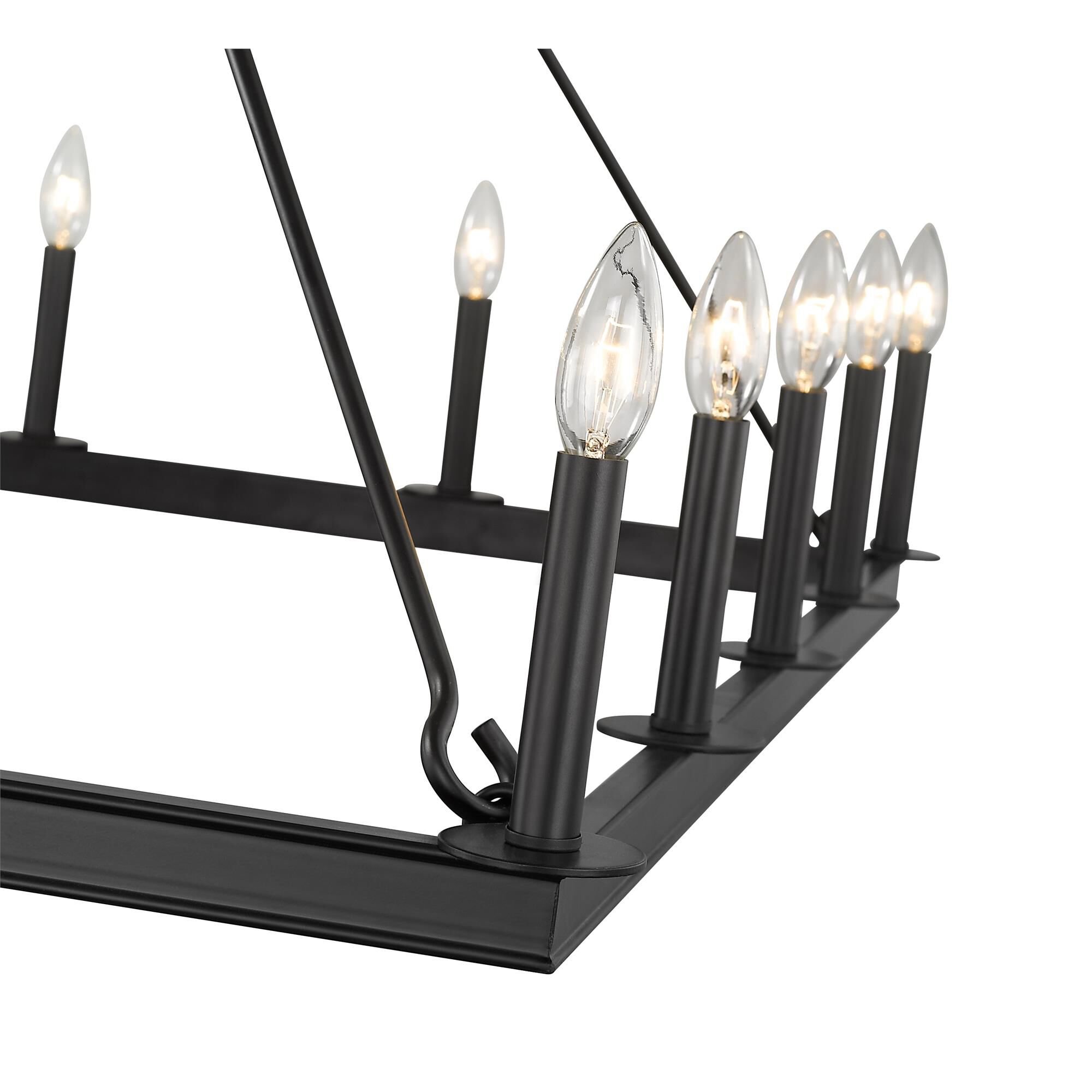 Shown in Matte Black finish and --- glass and --- shade