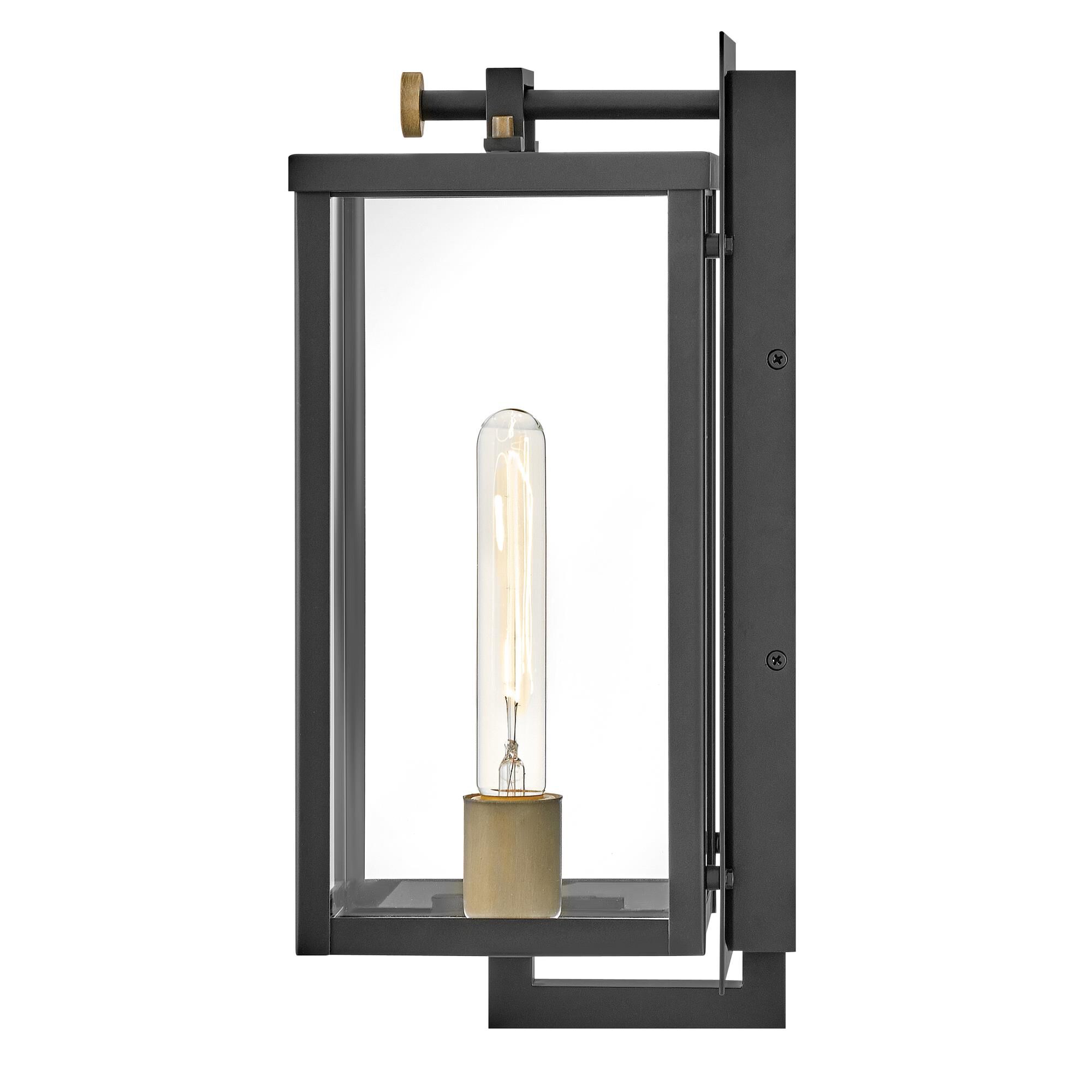 Shown in Black with Burnished Bronze Accents finish and Clear glass