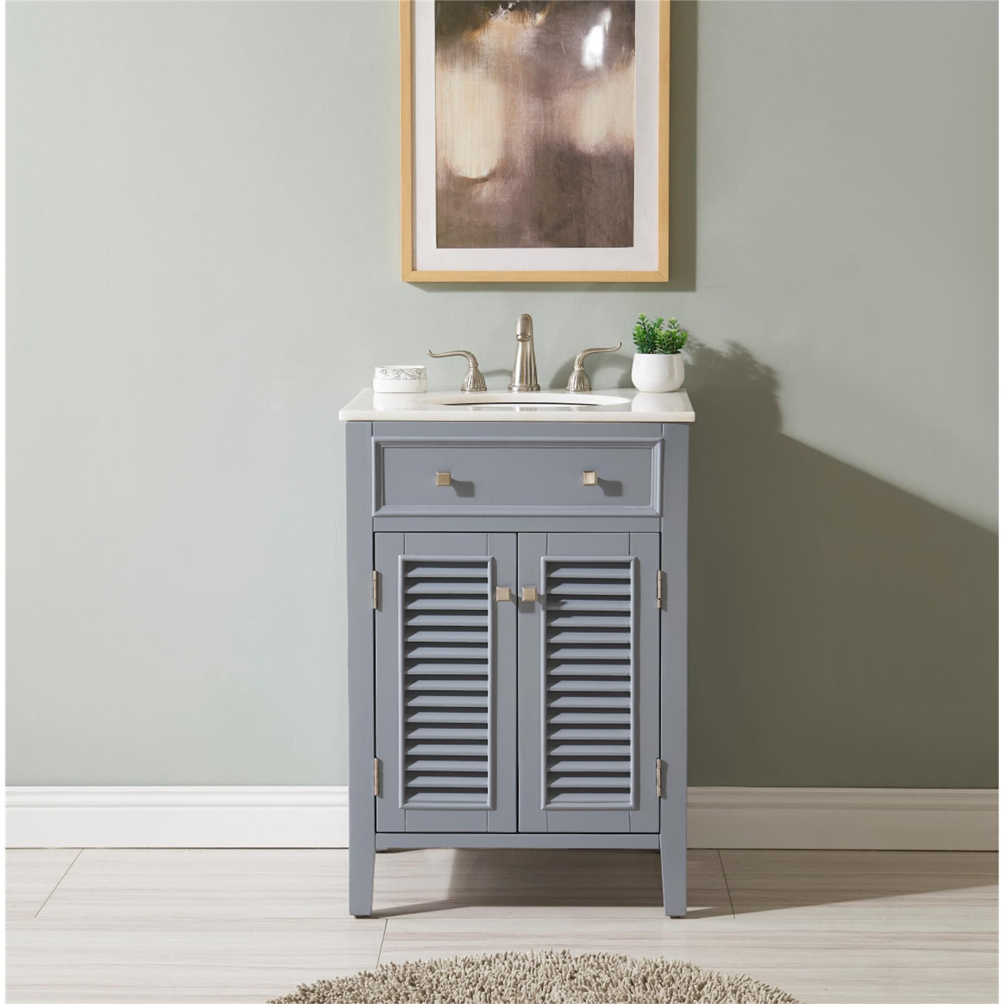 Shown in Grey finish