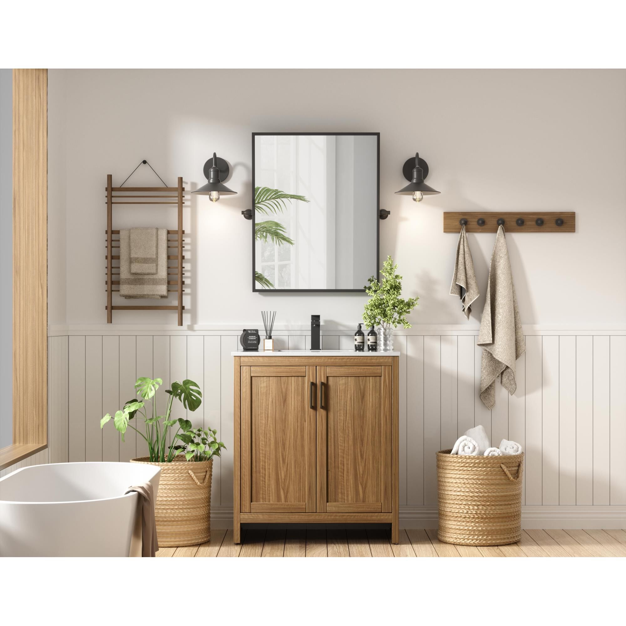 Shown in Walnut Brown finish