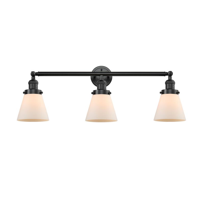 Bruno Marashlian Small Cone 30 Inch 3 Light Bath Vanity Light by Innovations Lighting