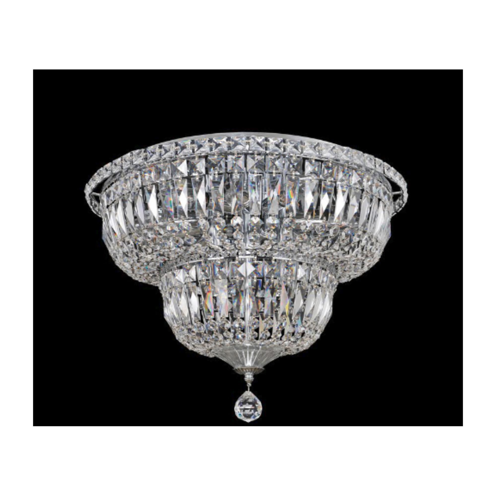 Shown in Chrome finish and Firenze Clear crystal