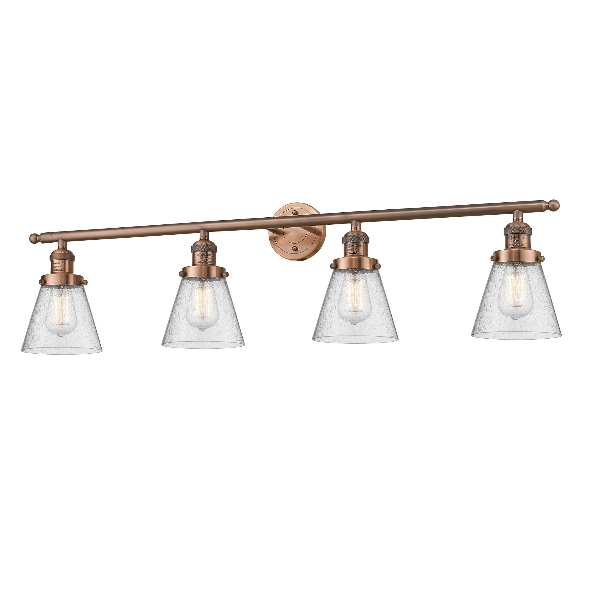 Bruno Marashlian Small Cone 42 Inch 4 Light Bath Vanity Light by Innovations Lighting