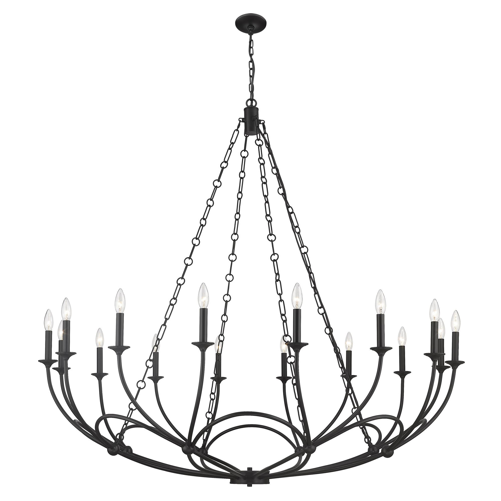 Shown in Matte Black finish and Steel shade
