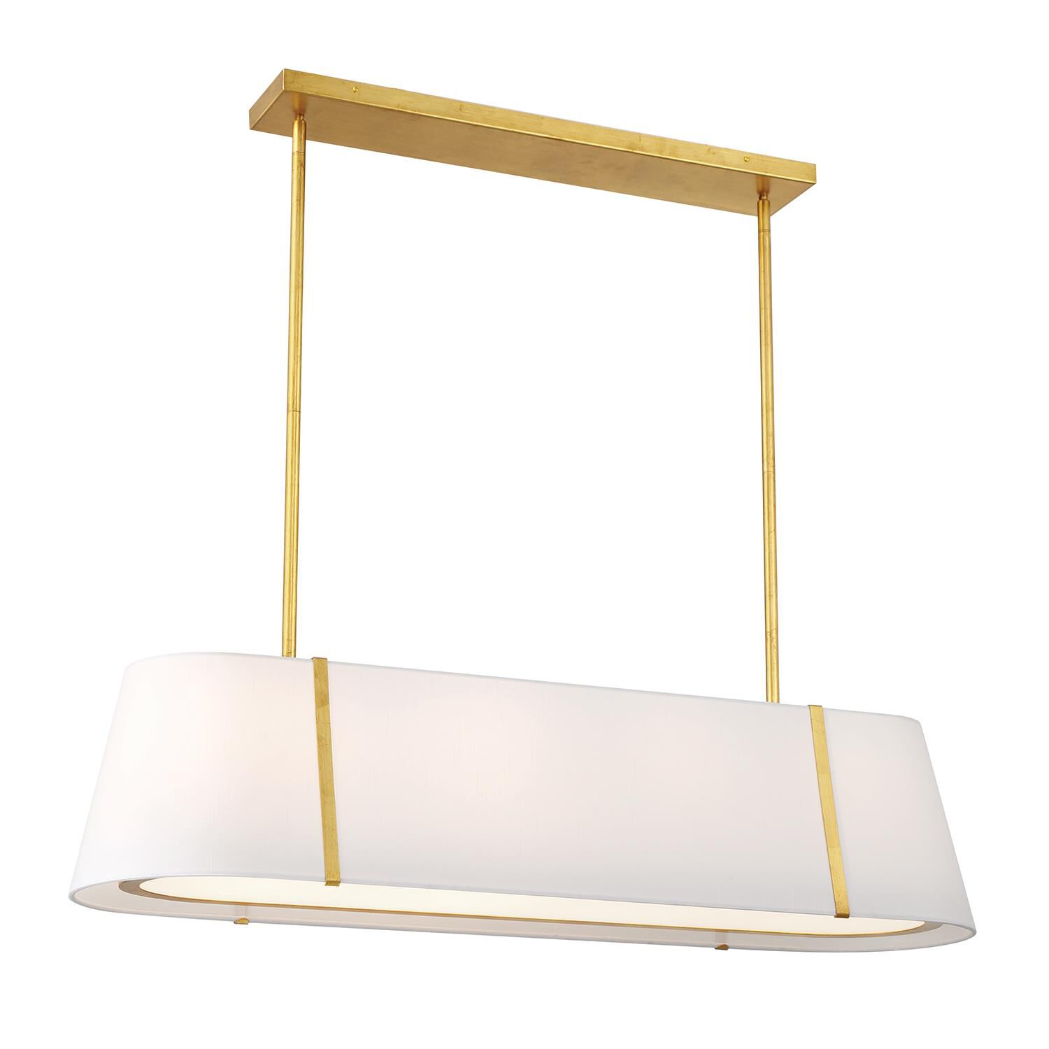 Shown in Antique Gold finish and Silk shade